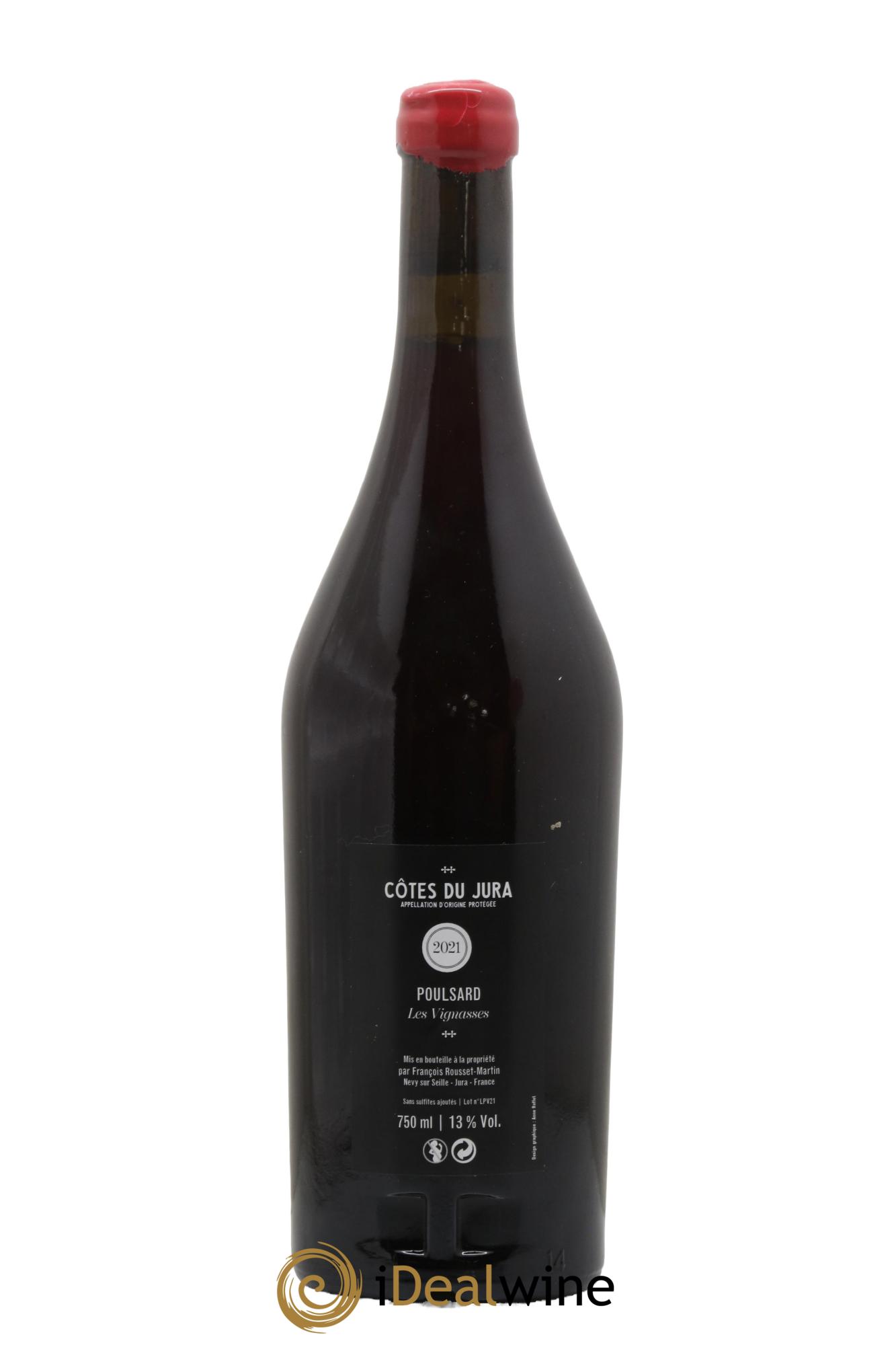 Côtes du Jura Les Vignasses Poulsard François Rousset Martin 2021 - Posten von 1 Flasche - 1