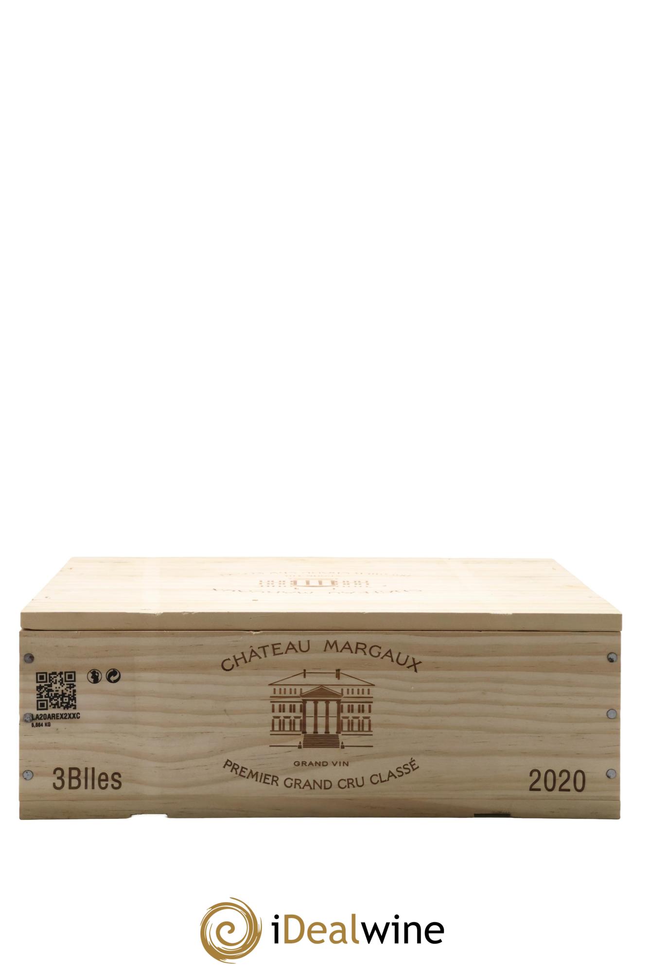 Château Margaux 1er Grand Cru Classé 2020 - Lot de 3 bouteilles - 3