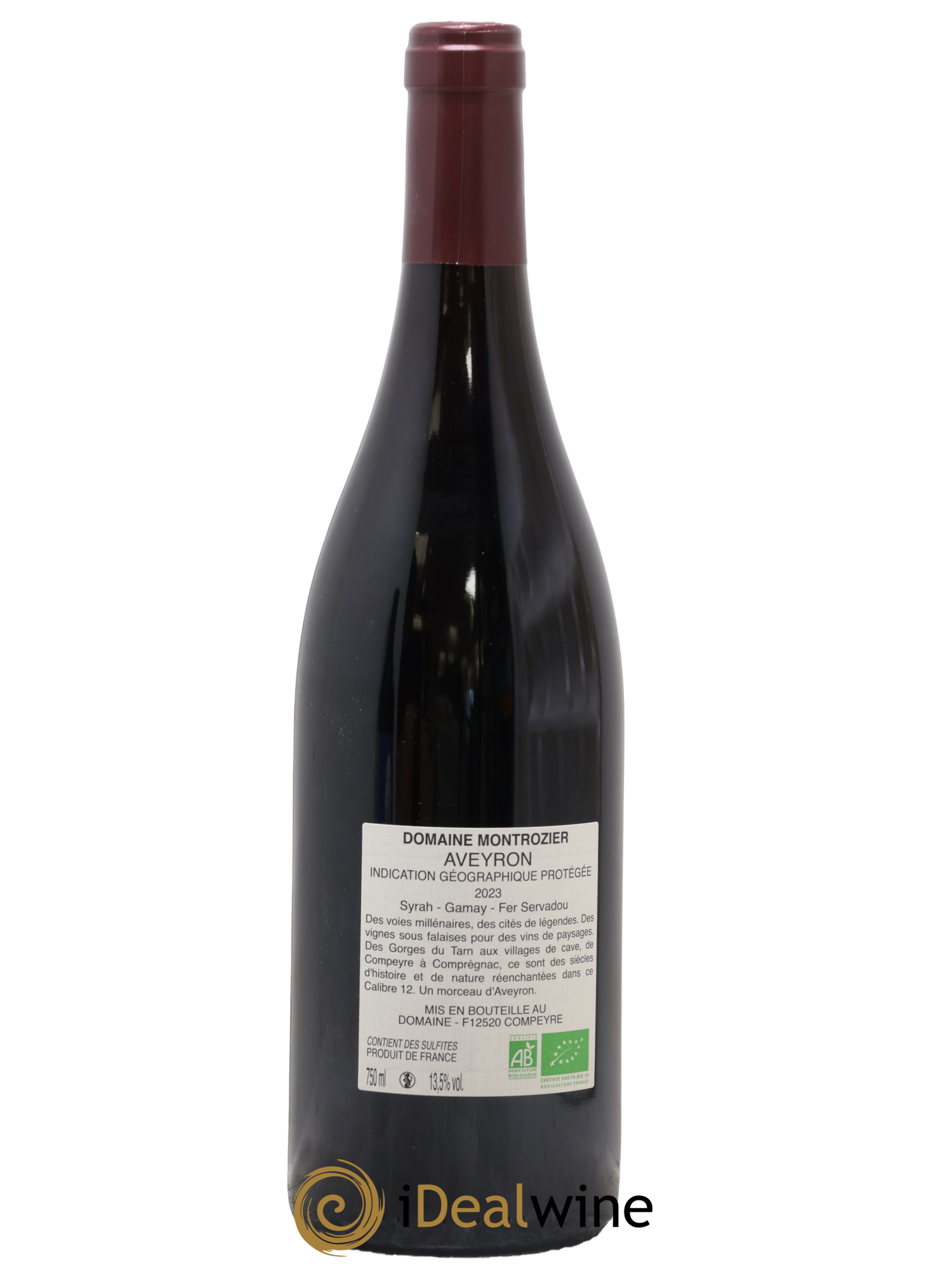 IGP Aveyron Calibre 12 Domaine Montrozier Seb Pradal 2023 - Lot of 1 bottle - 1