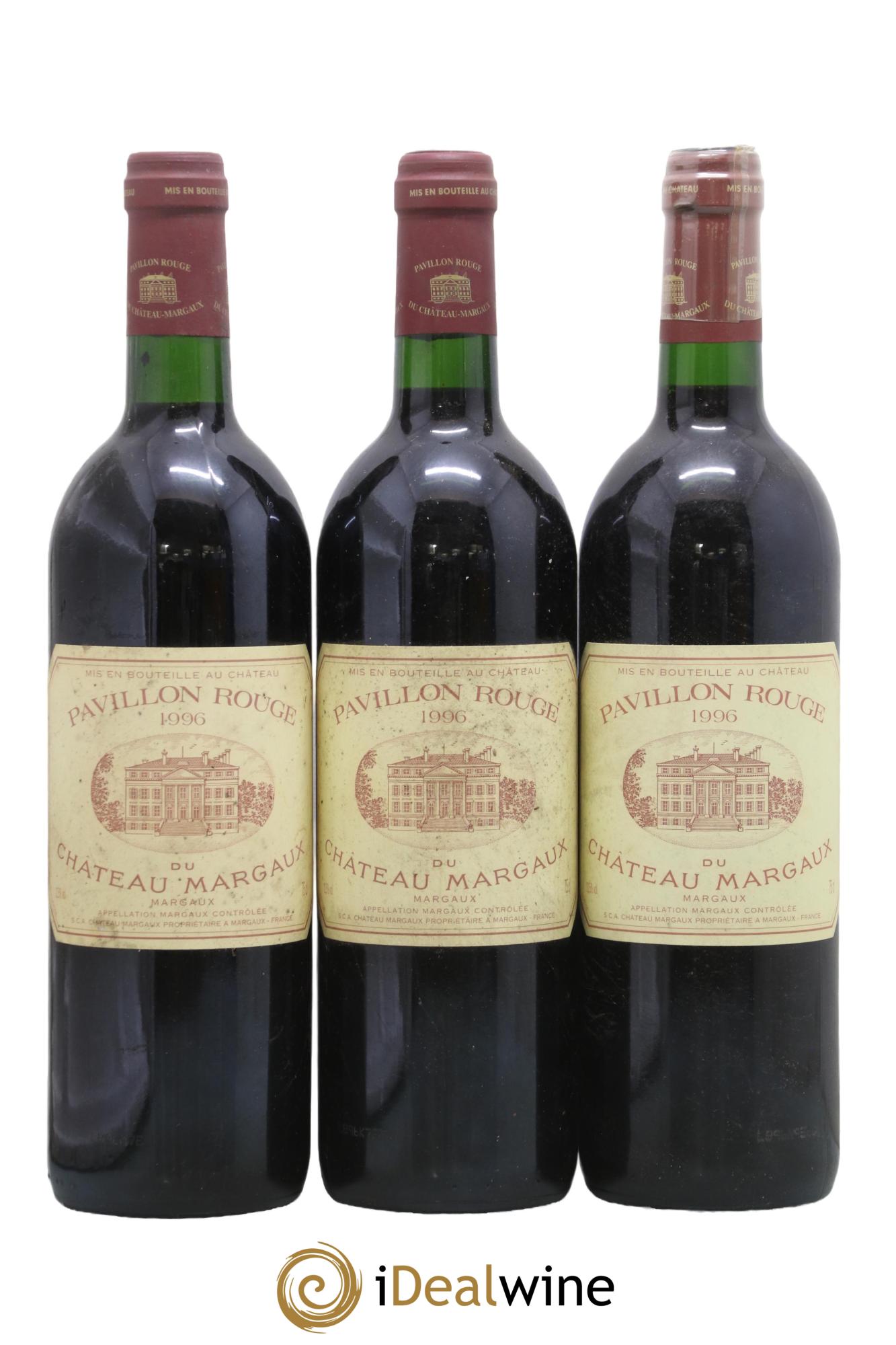 Pavillon Rouge du Château Margaux Second Vin 1996 - Lot of 3 bottles - 0
