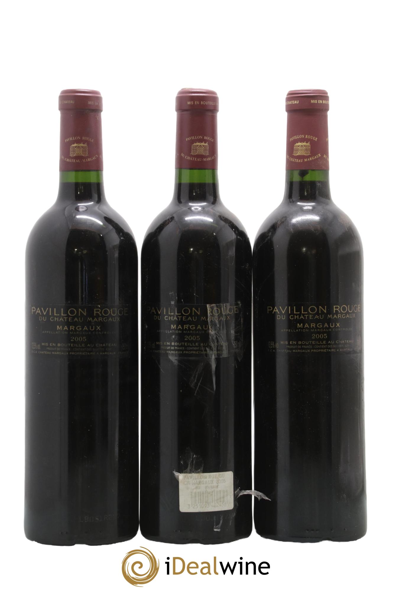 Pavillon Rouge du Château Margaux Second Vin 2005 - Lot de 3 bouteilles - 1