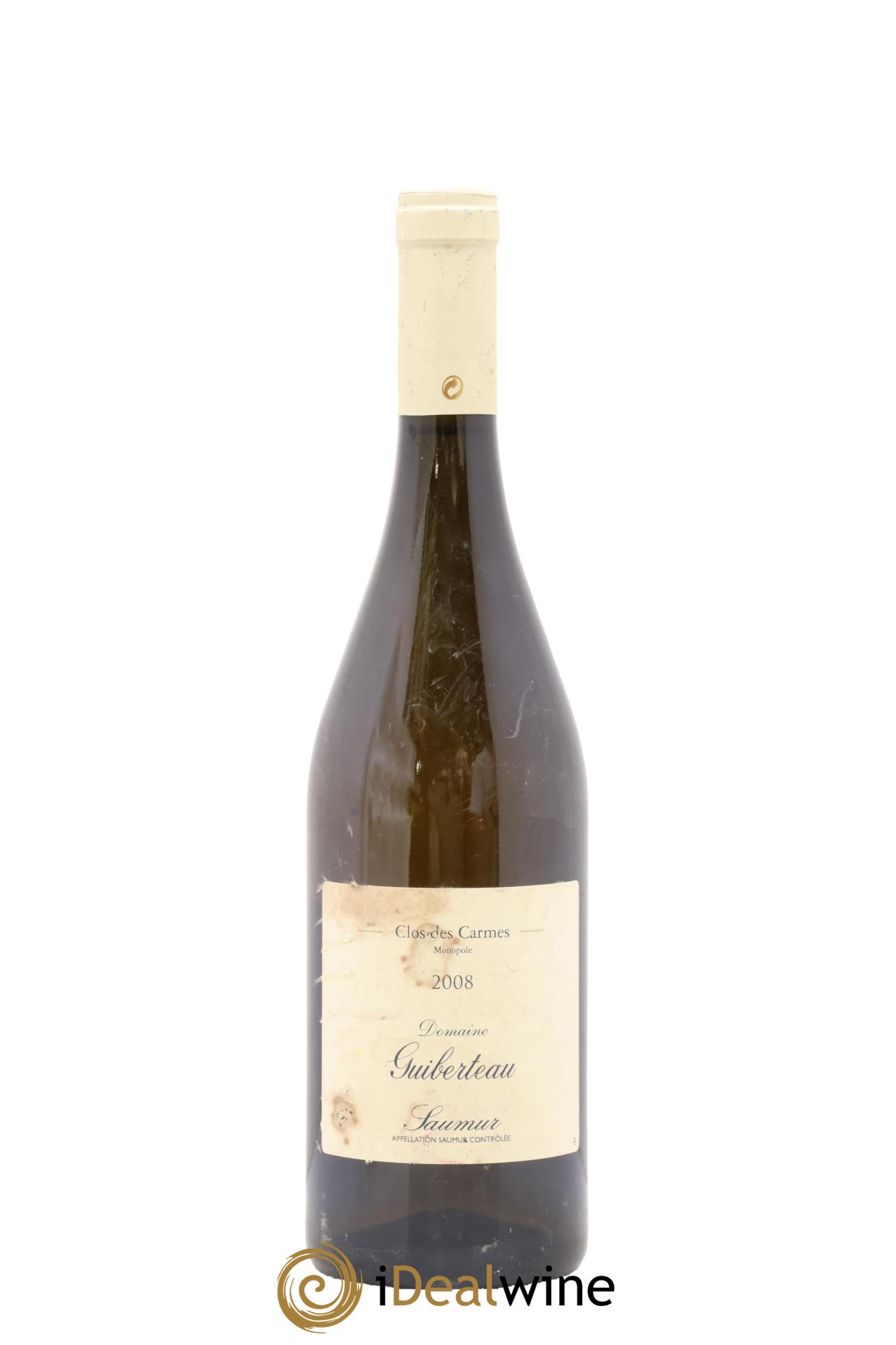 Saumur Brézé Clos des Carmes Domaine Guiberteau 2008 - Lotto di 1 bottiglia - 0