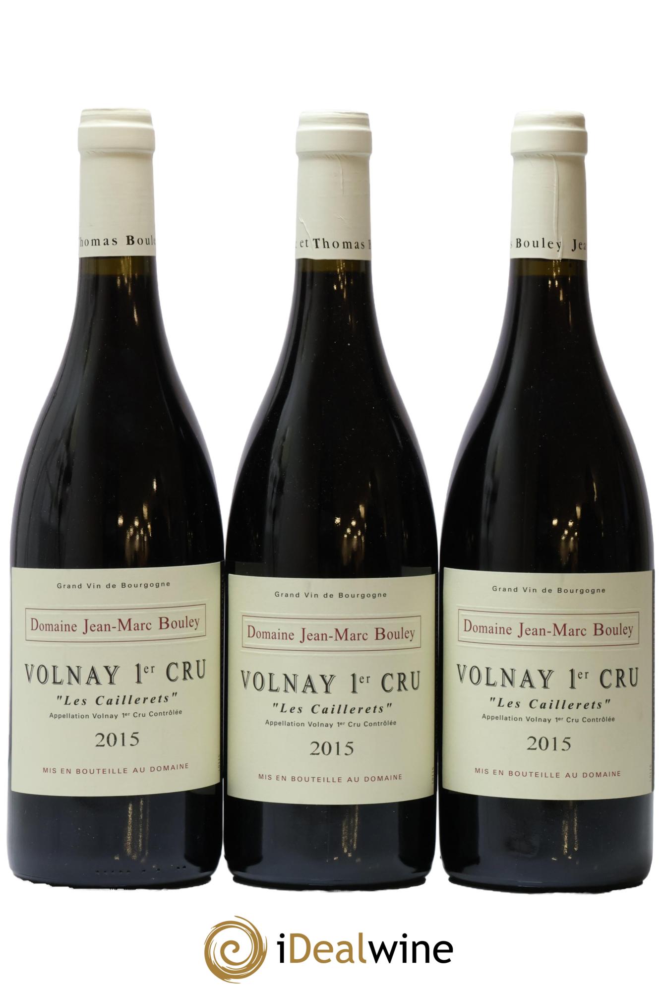 Volnay 1er Cru Caillerets Jean-Marc Bouley 2015 - Lot de 3 bouteilles - 0