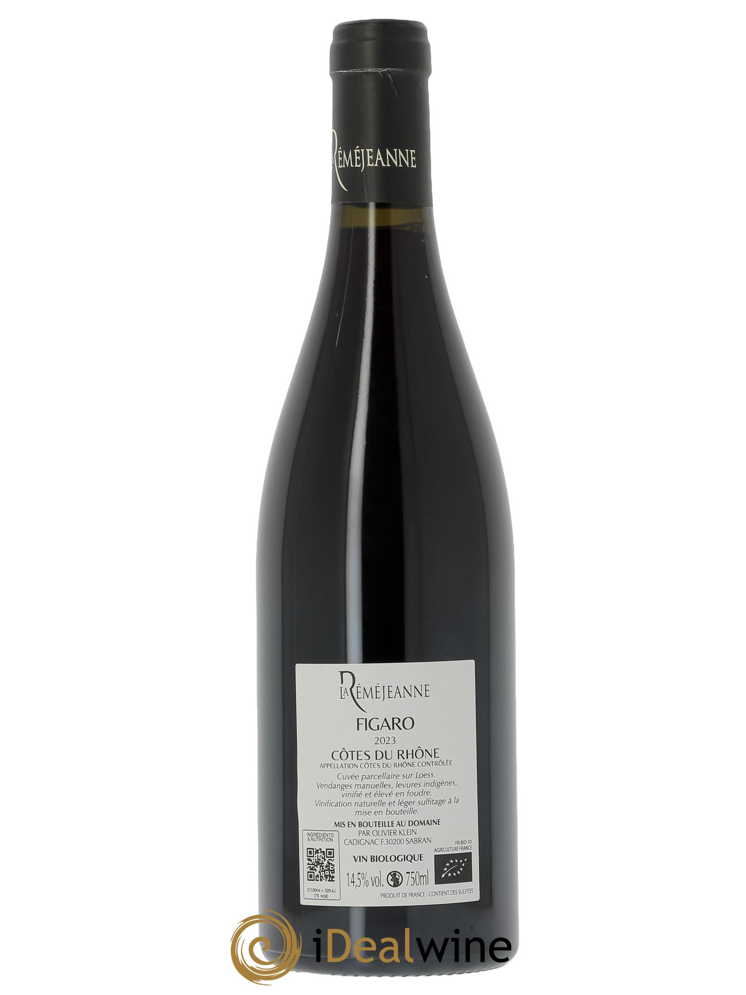 Côtes-du-Rhône Figaro La Réméjeanne 2023 - Posten von 1 Flasche - 1