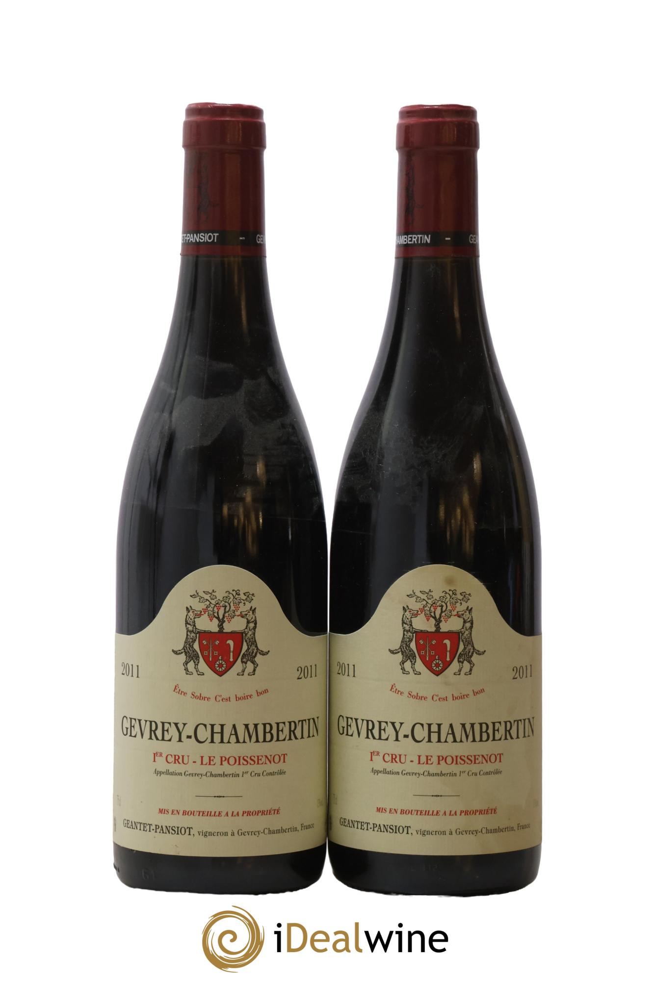 Gevrey-Chambertin 1er Cru Le Poissenot Geantet-Pansiot 2011 - Lot de 2 bouteilles - 0