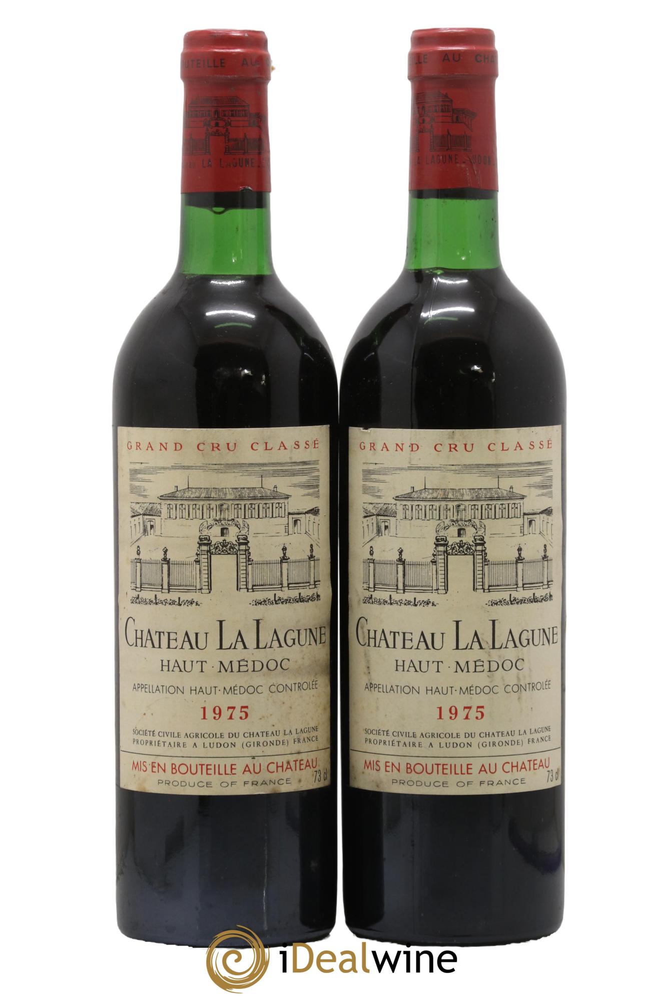 Château la Lagune 3ème Grand Cru Classé 1975 - Lot de 2 bouteilles - 0