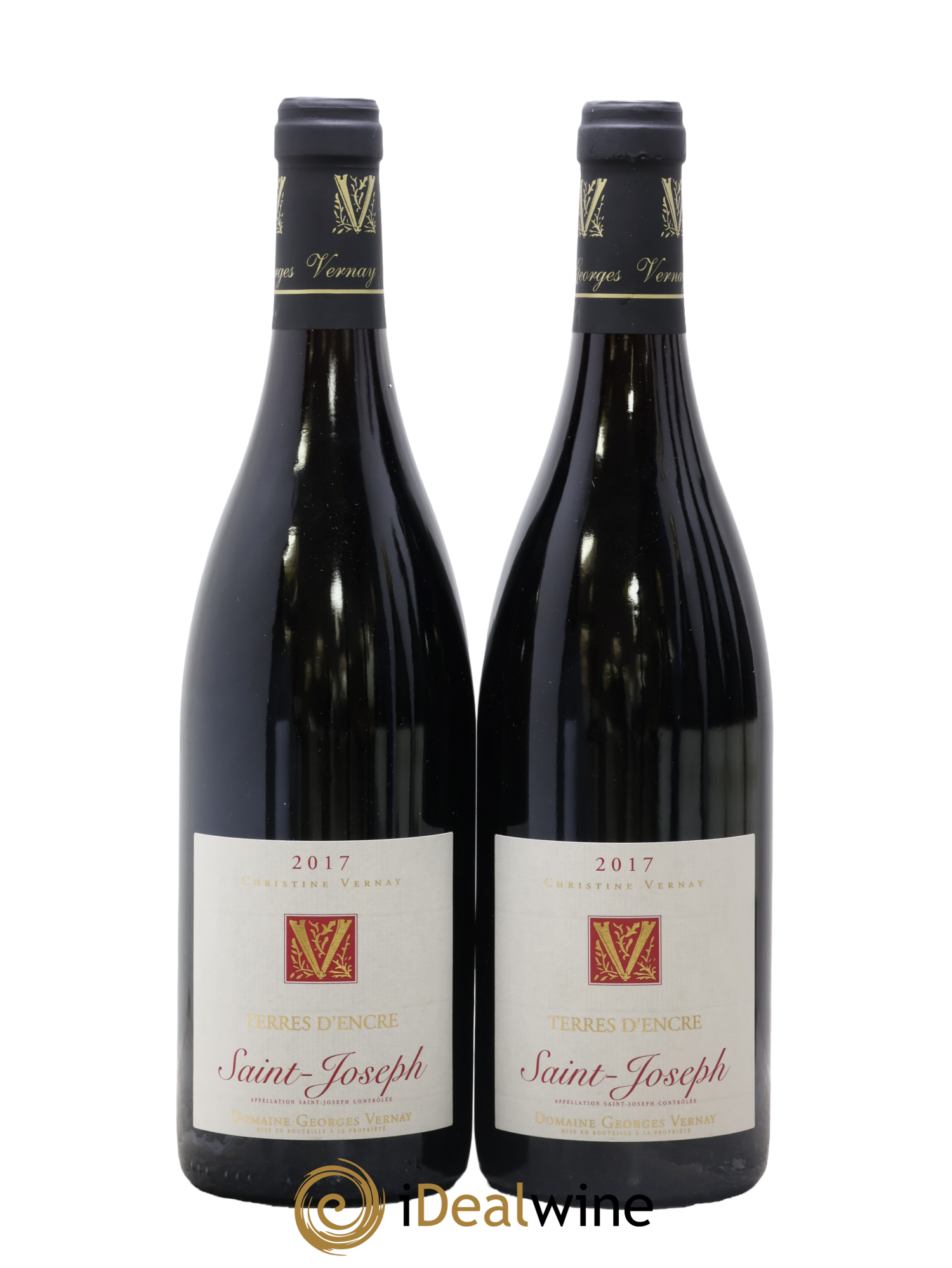 Saint-Joseph Terres d'Encre Georges Vernay 2017 - Lot de 2 bouteilles - 0