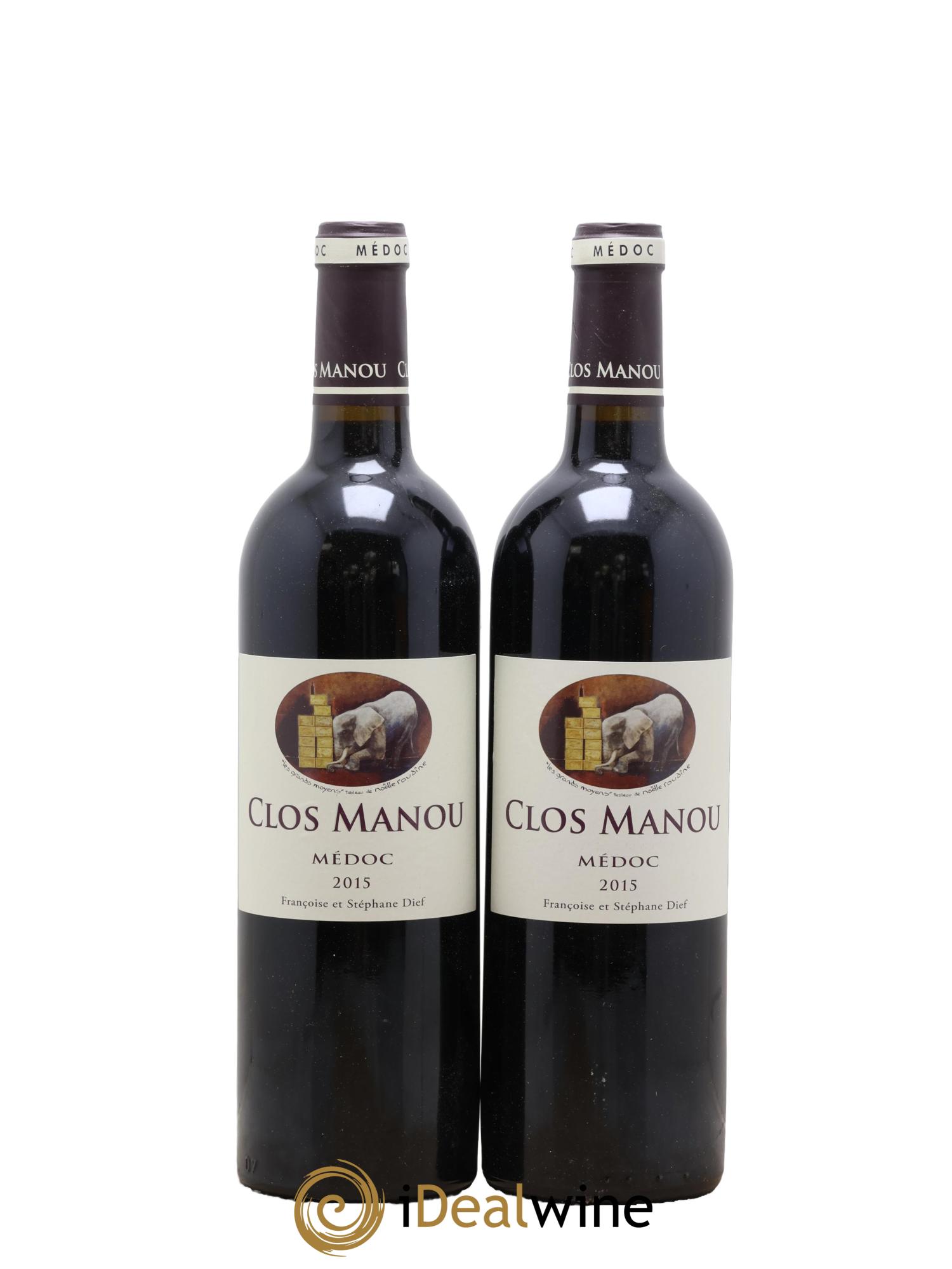 Clos Manou 2015 - Lot de 2 bouteilles - 0