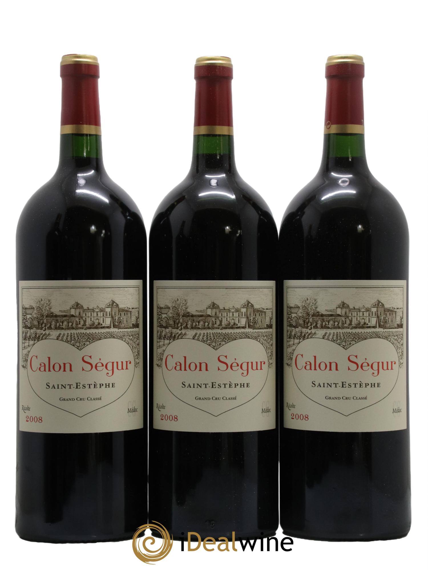 Château Calon Ségur 3ème Grand Cru Classé 2008 - Lot de 6 magnums - 1