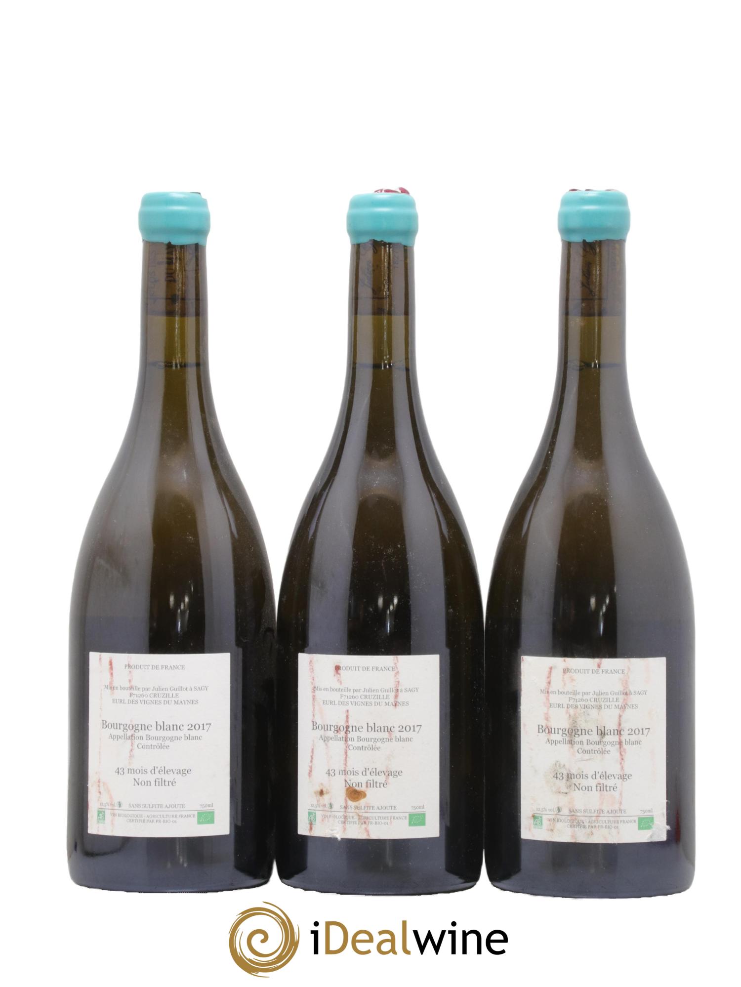 Bourgogne Léandre l'Homme Lion Les Vignes du Maynes 2017 - Lot de 3 bouteilles - 1