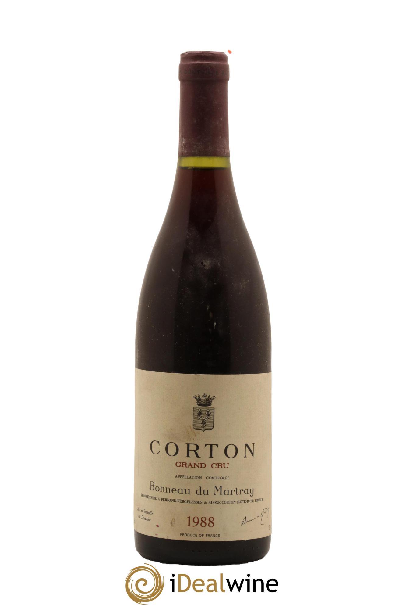 Corton Grand Cru Bonneau du Martray (Domaine) 1988 - Lot de 1 bouteille - 0