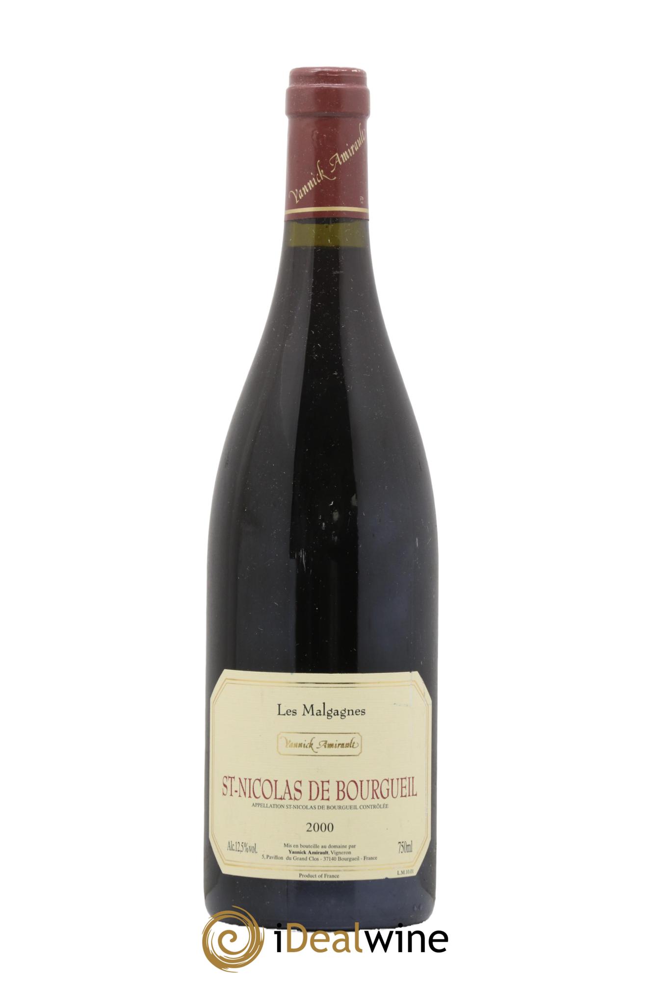 Saint-Nicolas de Bourgueil Les Malgagnes Yannick Amirault (Domaine) 2000 - Lot de 1 bouteille - 0