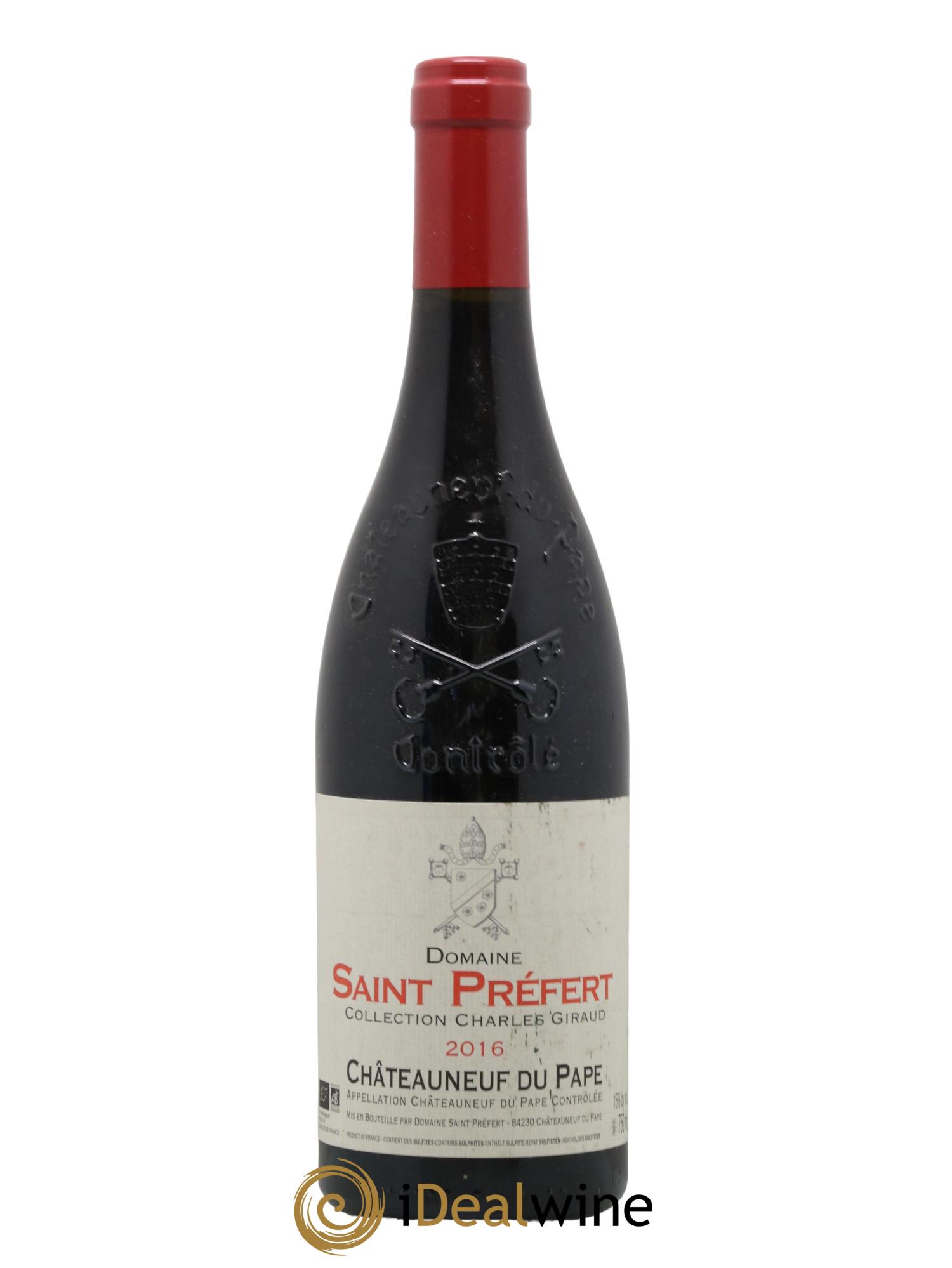 Châteauneuf-du-Pape Collection Charles Giraud Domaine Saint-Préfert 2016 - Lot de 1 bouteille - 0