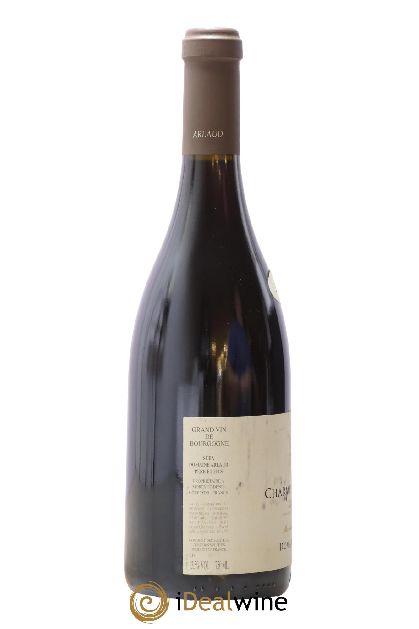 Charmes-Chambertin Grand Cru Arlaud 2007 - Lot de 1 bouteille - 1