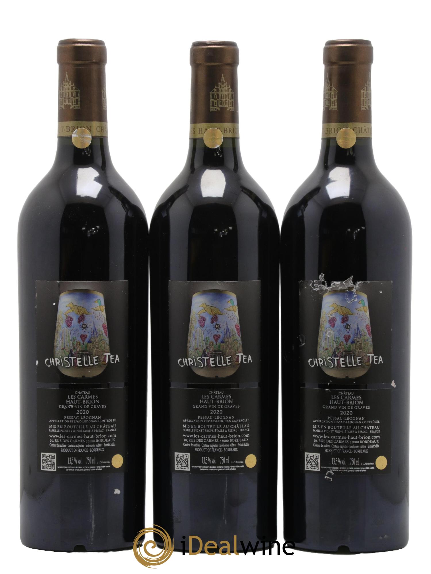 Château Les Carmes Haut-Brion 2020 - Lot de 3 bouteilles - 1
