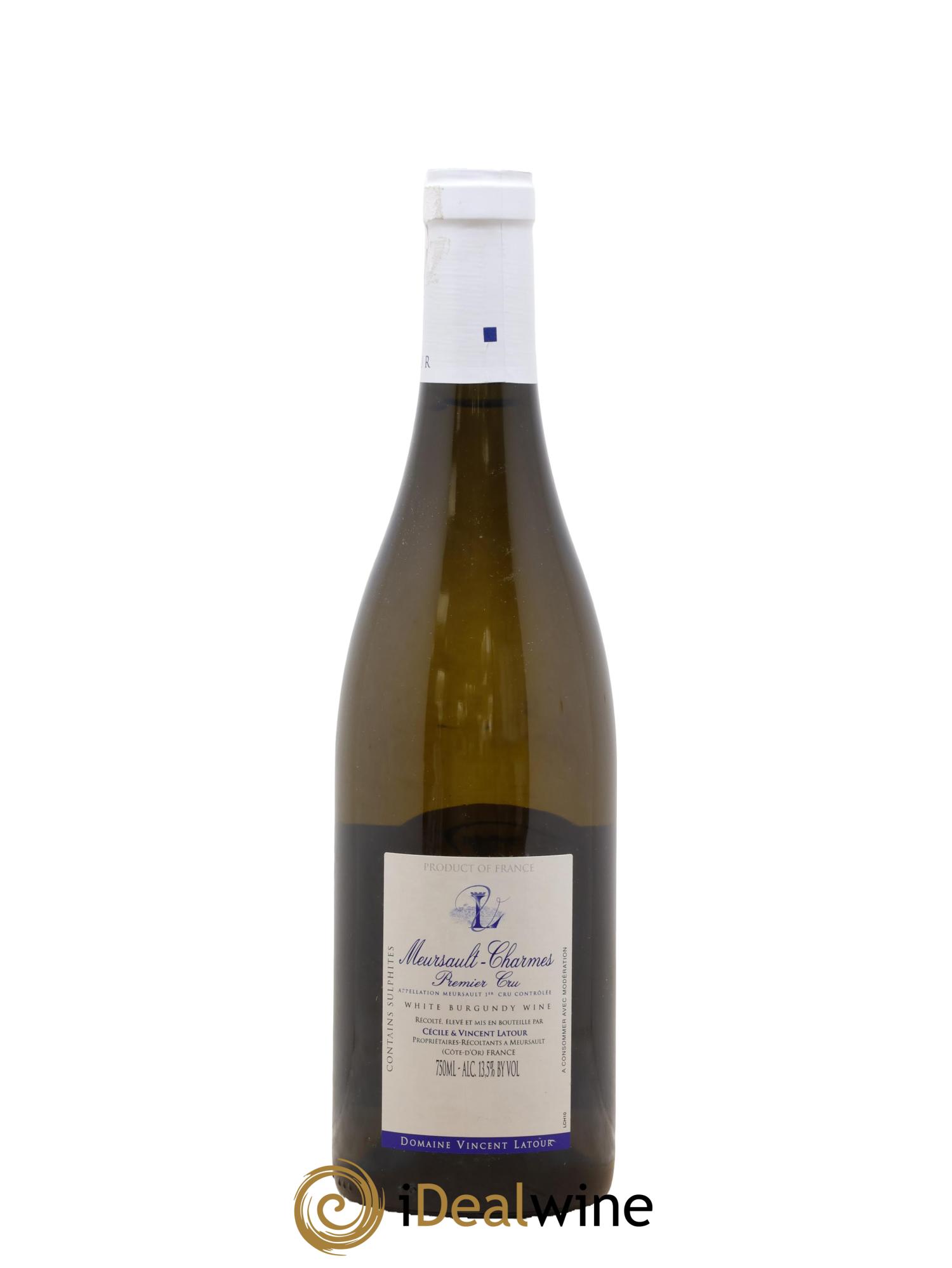 Meursault 1er Cru Charmes Vincent Latour 2017 - Lot of 1 bottle - 1