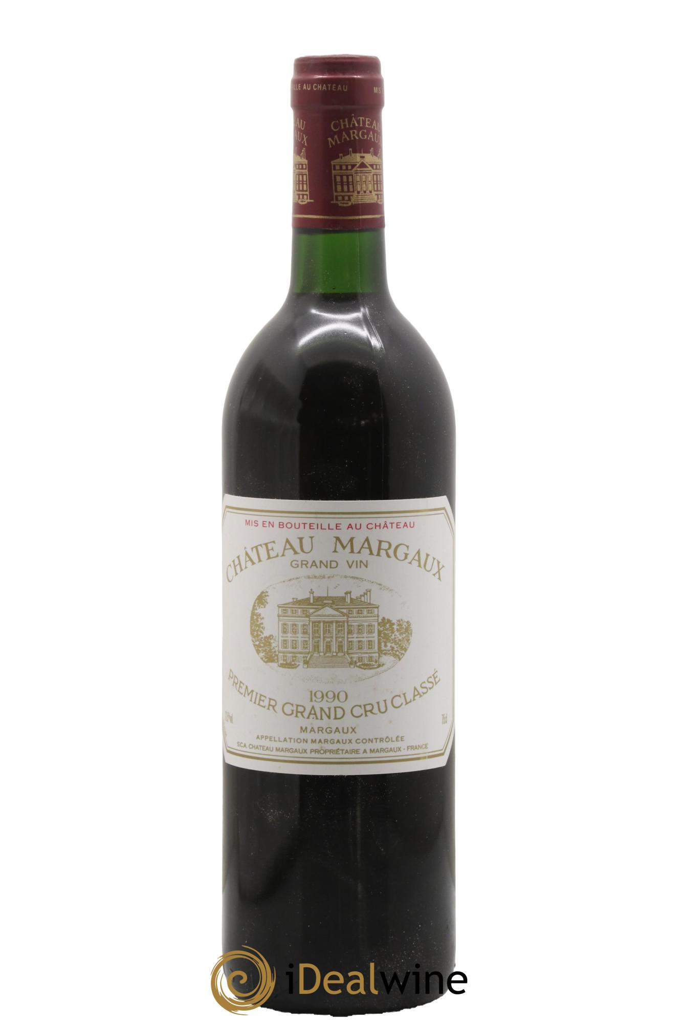 Château Margaux 1er Grand Cru Classé 1990 - Lot de 1 bouteille - 0