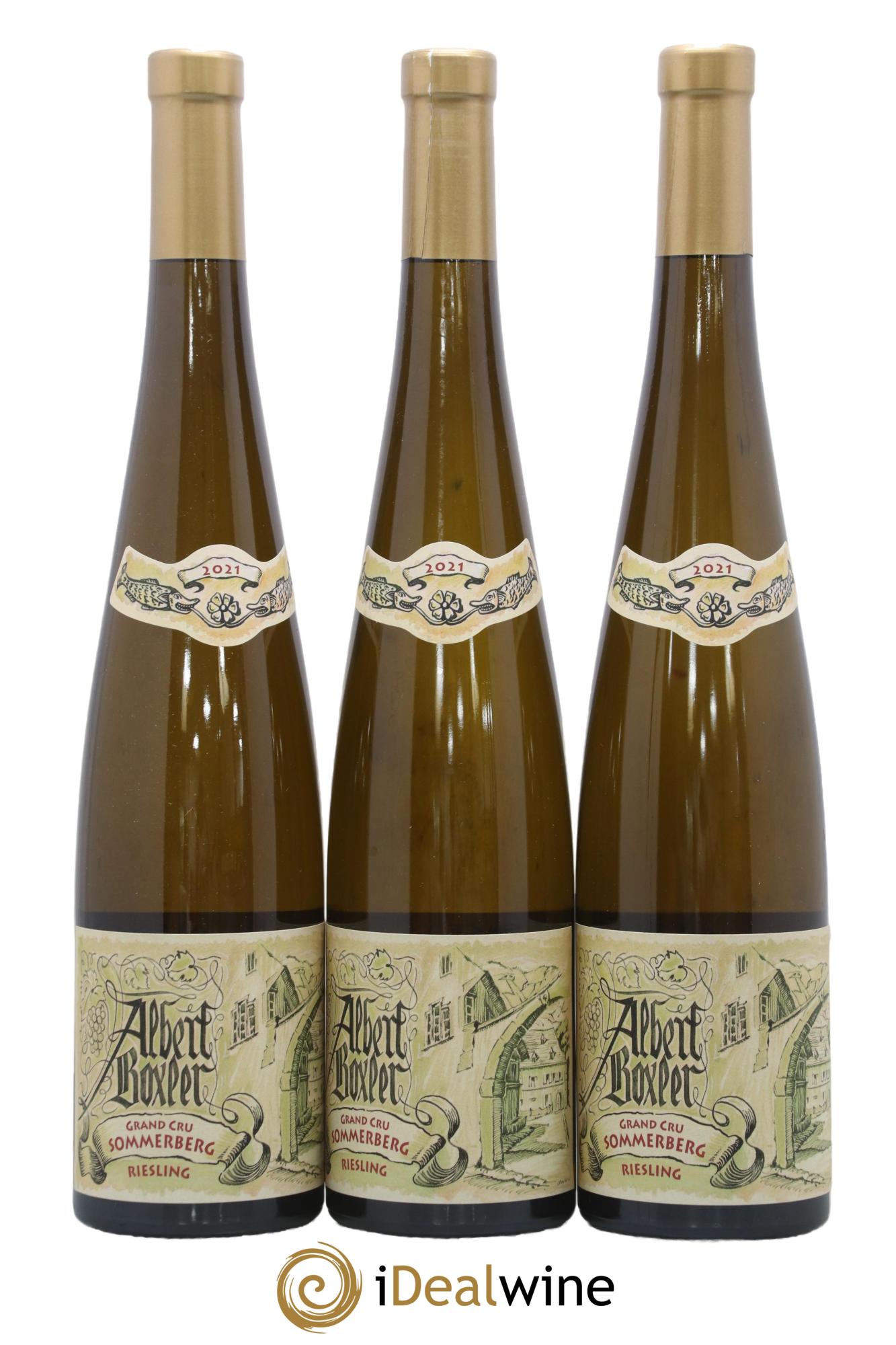 Alsace Riesling Grand Cru Sommerberg Jeunes Vignes Albert Boxler 2021 - Lot de 3 bouteilles - 0