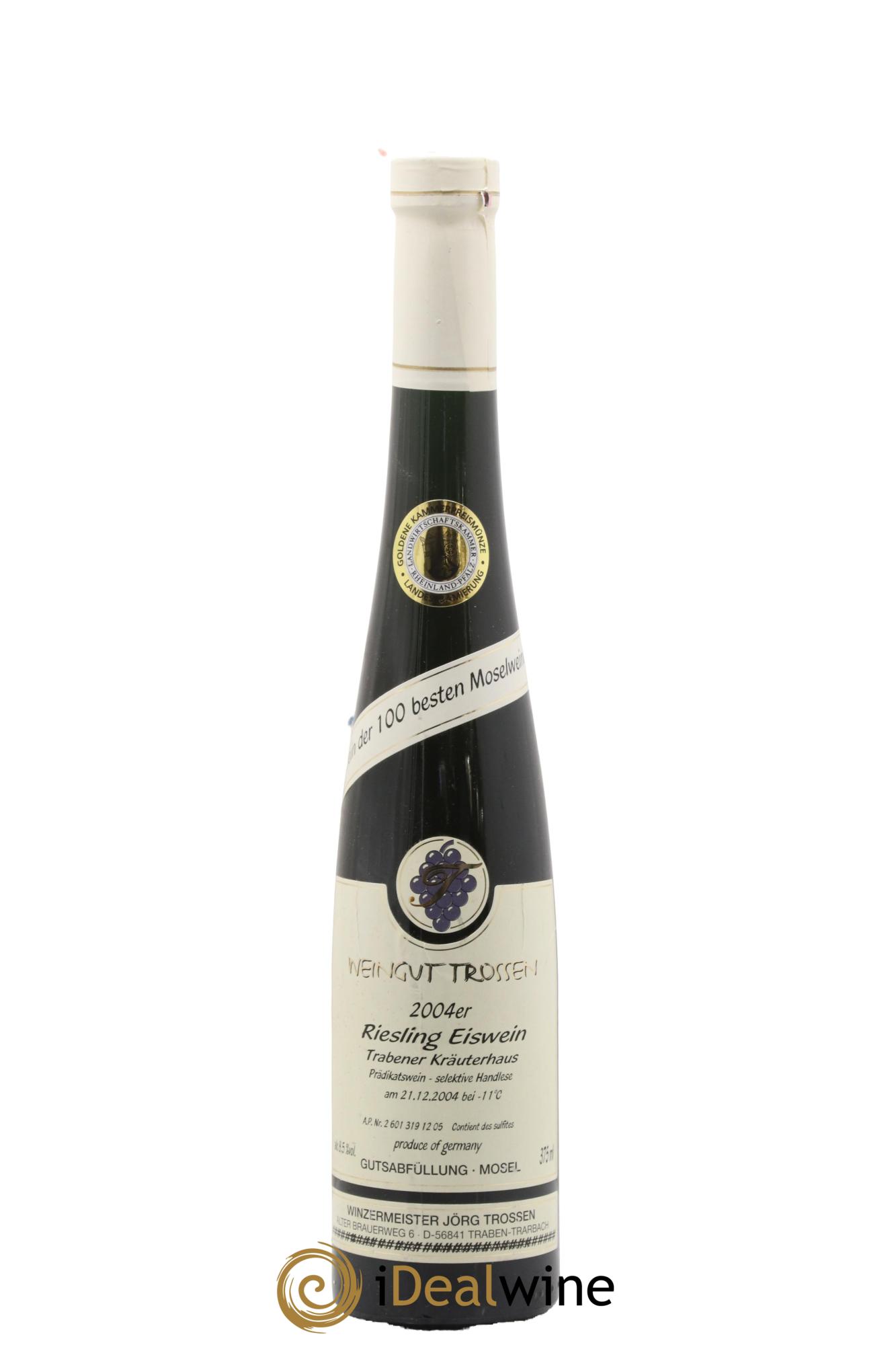 Allemagne Eiswein Trabener Krauterhaus Weingut Trossen 2004 - Lot de 1 demi bouteille - 0