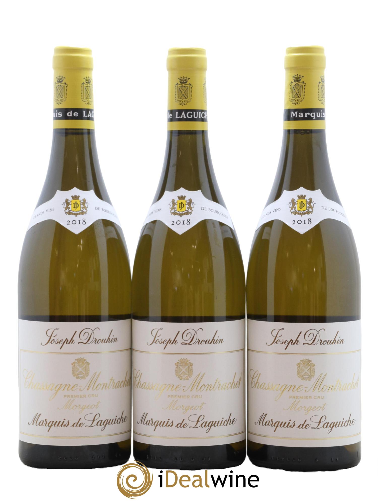 Chassagne-Montrachet 1er Cru Morgeot - Marquis de Laguiche Joseph Drouhin 2018 - Lot de 6 bouteilles - 1