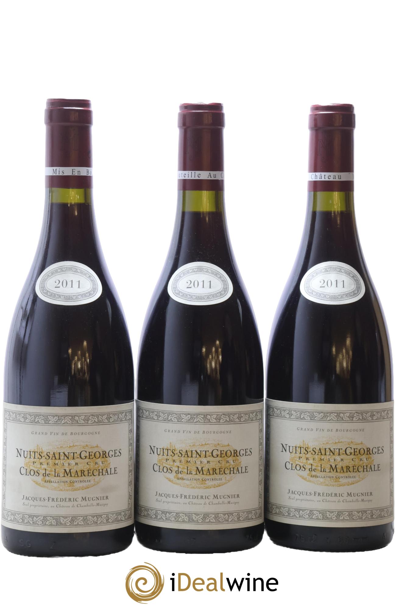 Nuits-Saint-Georges 1er Cru Clos de La Maréchale Jacques-Frédéric Mugnier 2011 - Lot de 3 bouteilles - 0