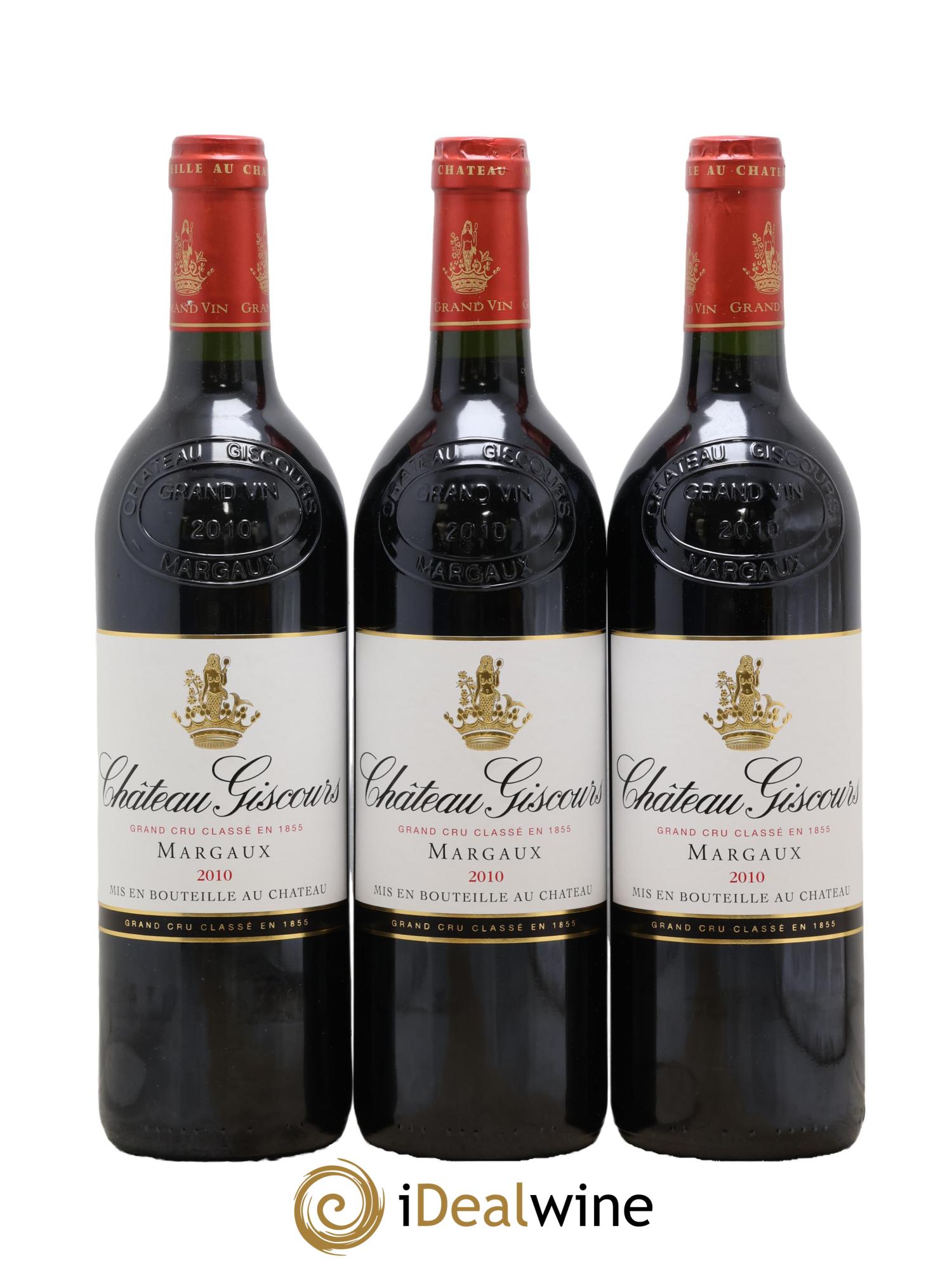Château Giscours 3ème Grand Cru Classé 2010 - Lot of 3 bottles - 0