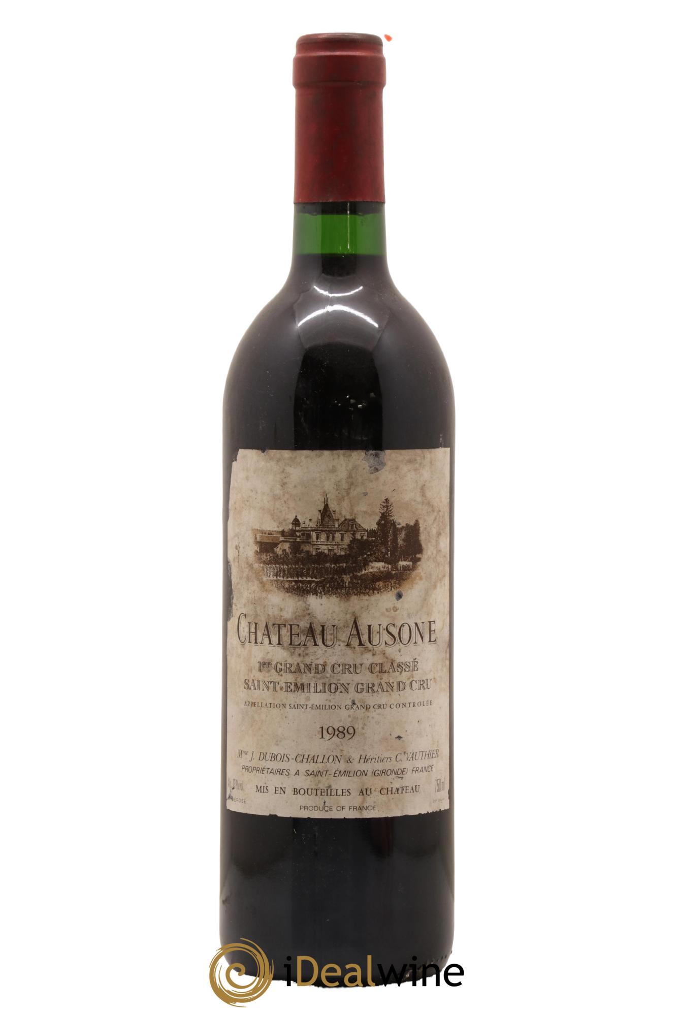 Château Ausone 1er Grand Cru Classé A 1989 - Lot de 1 bouteille - 0