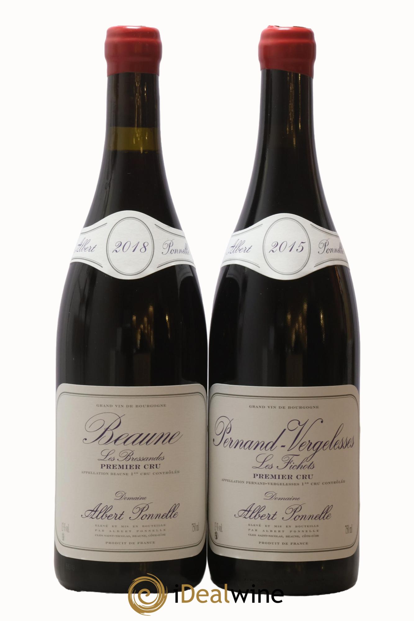Coffret 2 bouteilles Albert Ponnelle Albert Ponnelle Beaune Premier Cru Les Bressandes 2018, Pernand Vergelesses Premier Cru Les Fichots 2015 - Lot de 2 bouteilles - 1