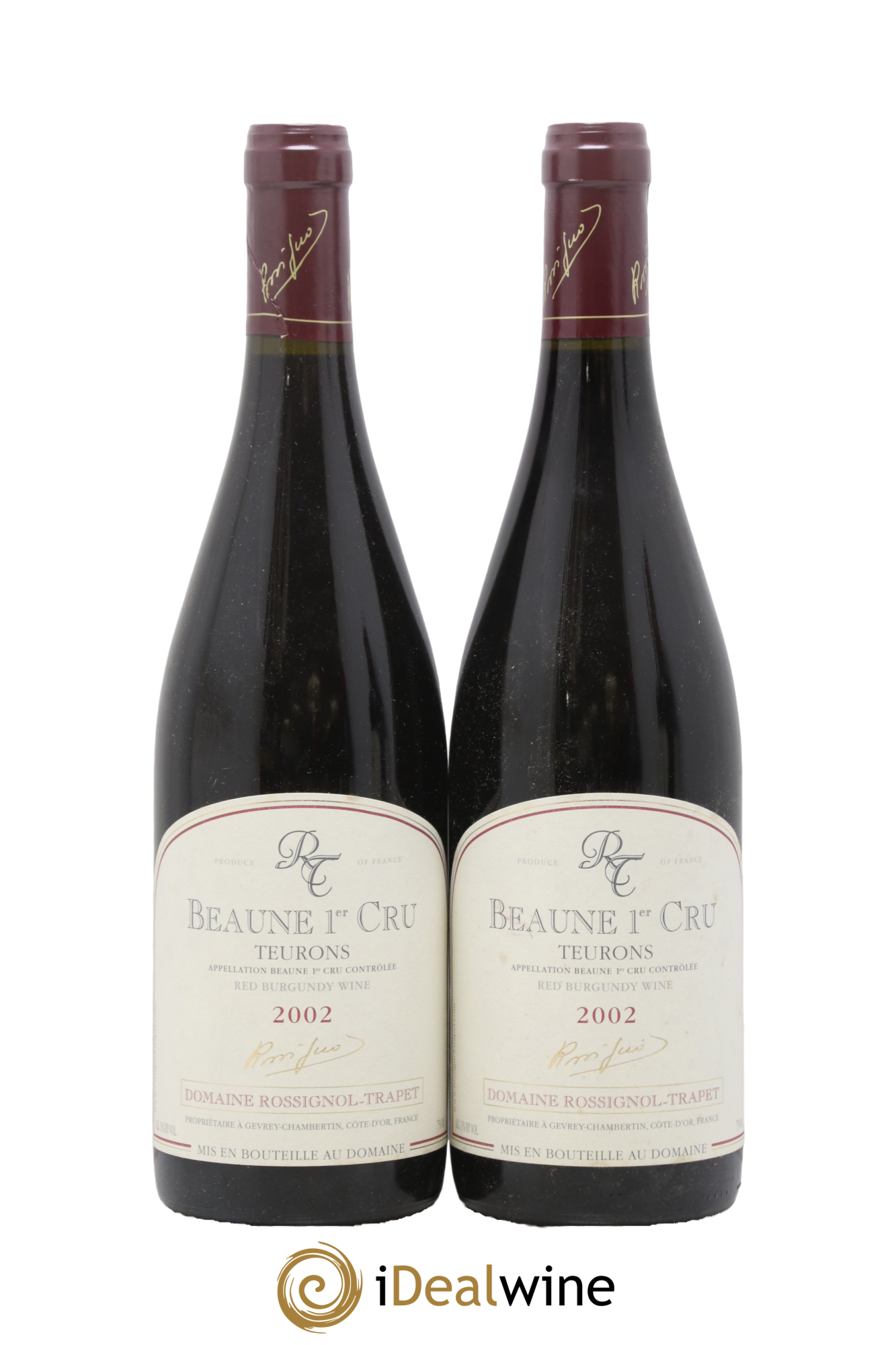 Beaune 1er Cru Les Teurons Rossignol-Trapet (Domaine) 2002 - Posten von 2 Flaschen - 0