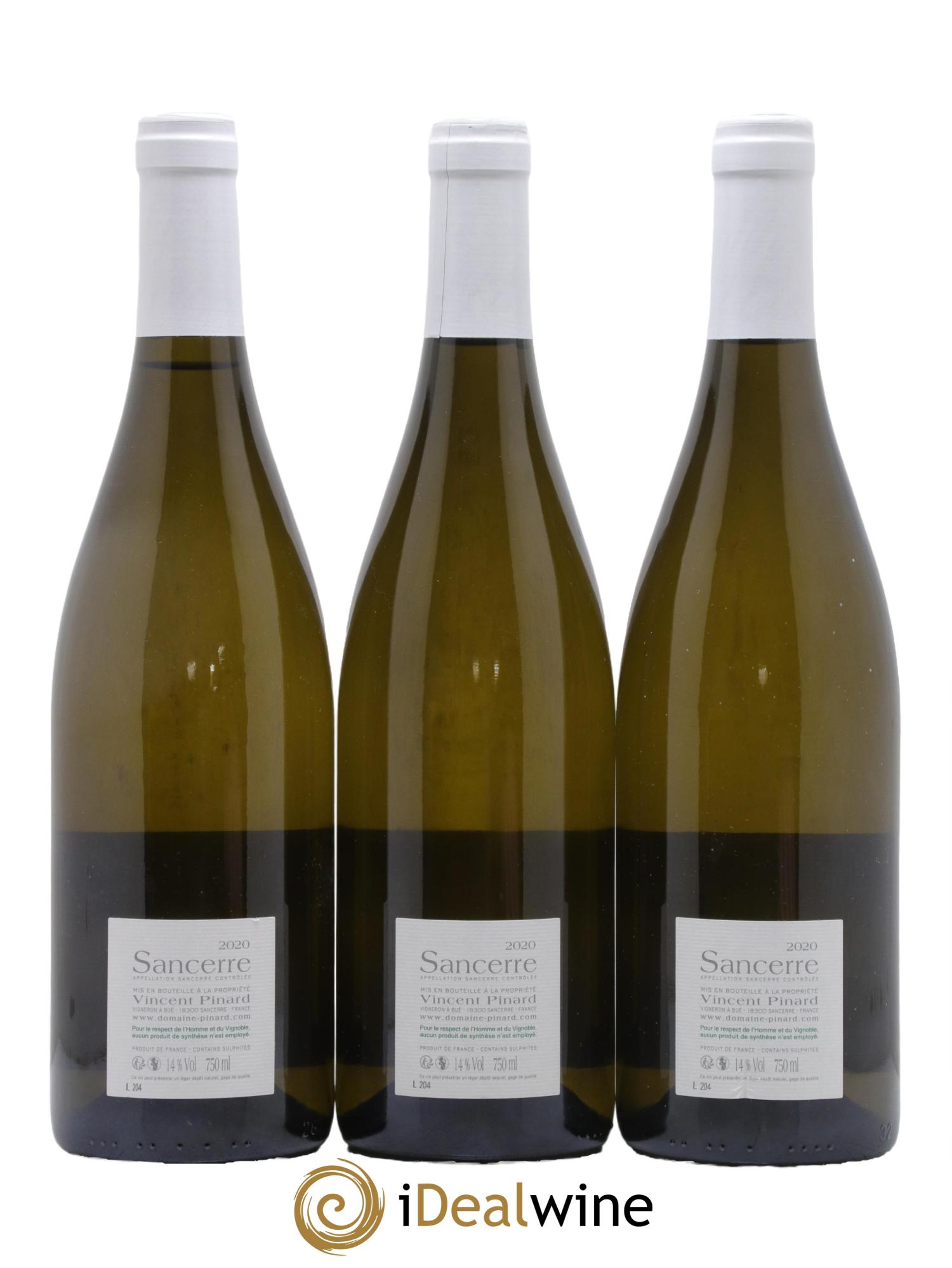 Sancerre Florès Vincent Pinard 2020 - Lot de 3 bouteilles - 1