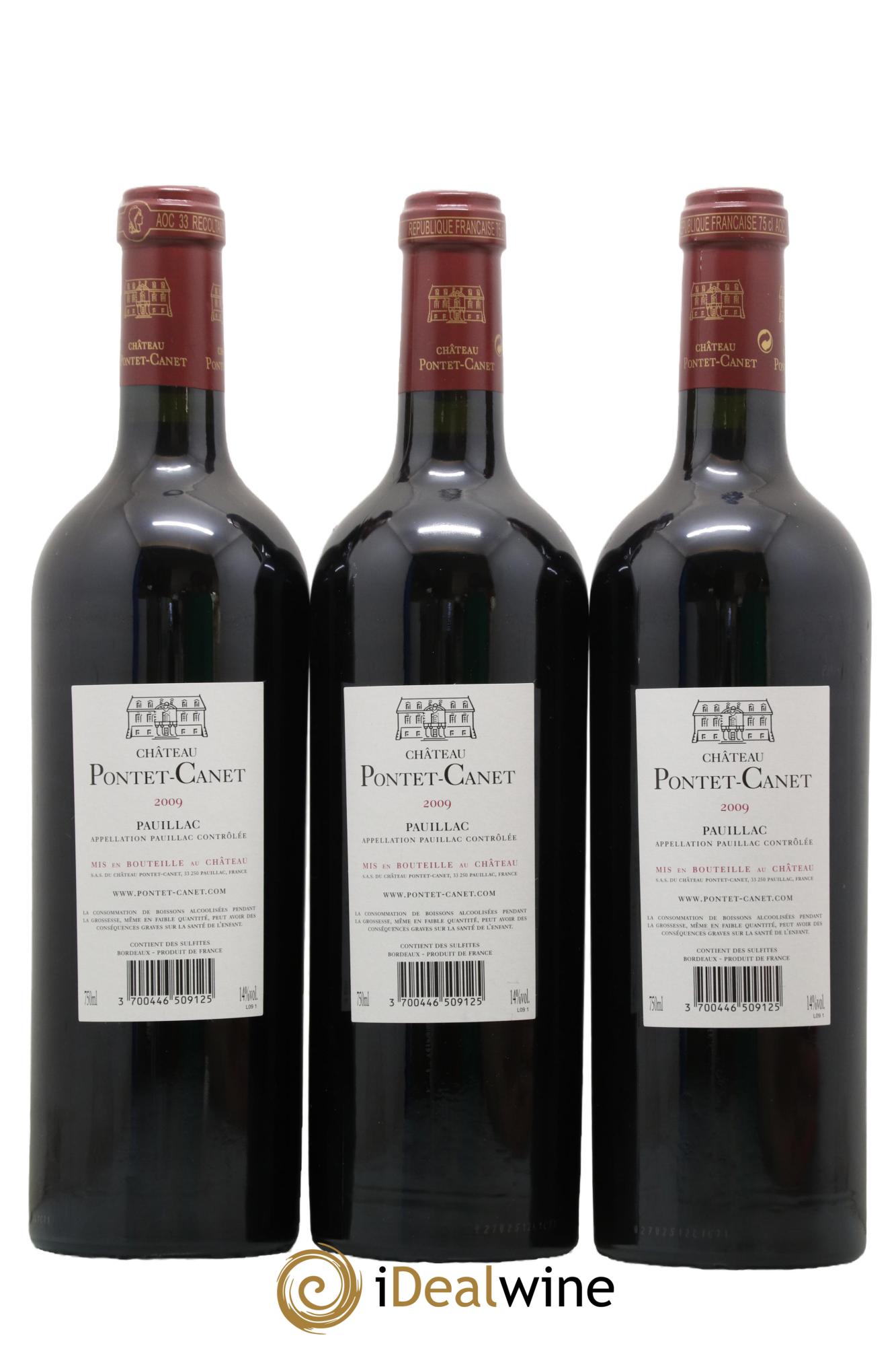 Château Pontet Canet 5ème Grand Cru Classé 2009 - Lot de 6 bouteilles - 4