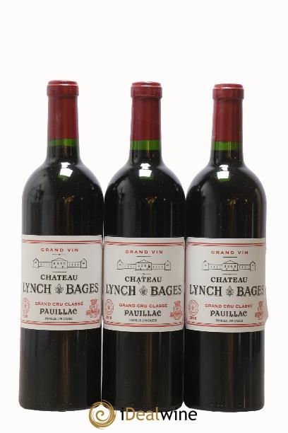 Château Lynch Bages 5ème Grand Cru Classé 2018 - Lot of 3 bottles - 0