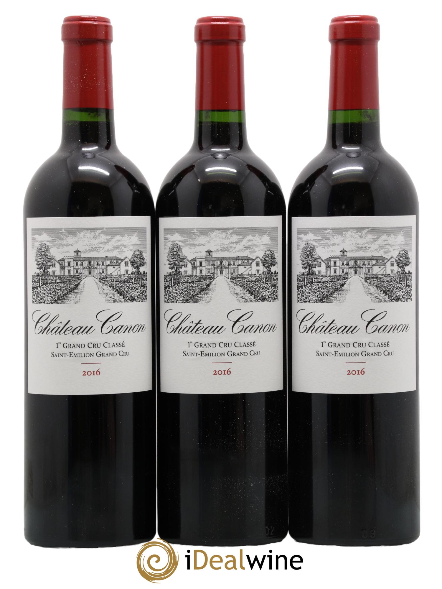 Château Canon 1er Grand Cru Classé B 2016 - Lot de 6 bouteilles - 1