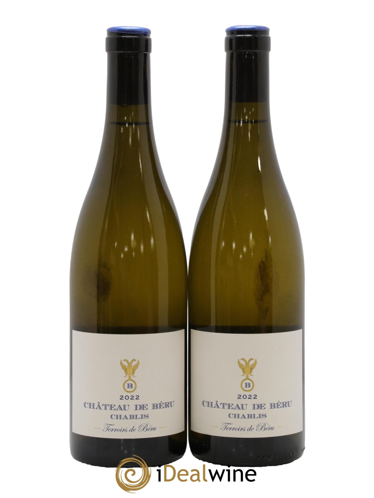Chablis Terroirs de Béru Château de Béru 2022 - Lot de 2 bouteilles - 0