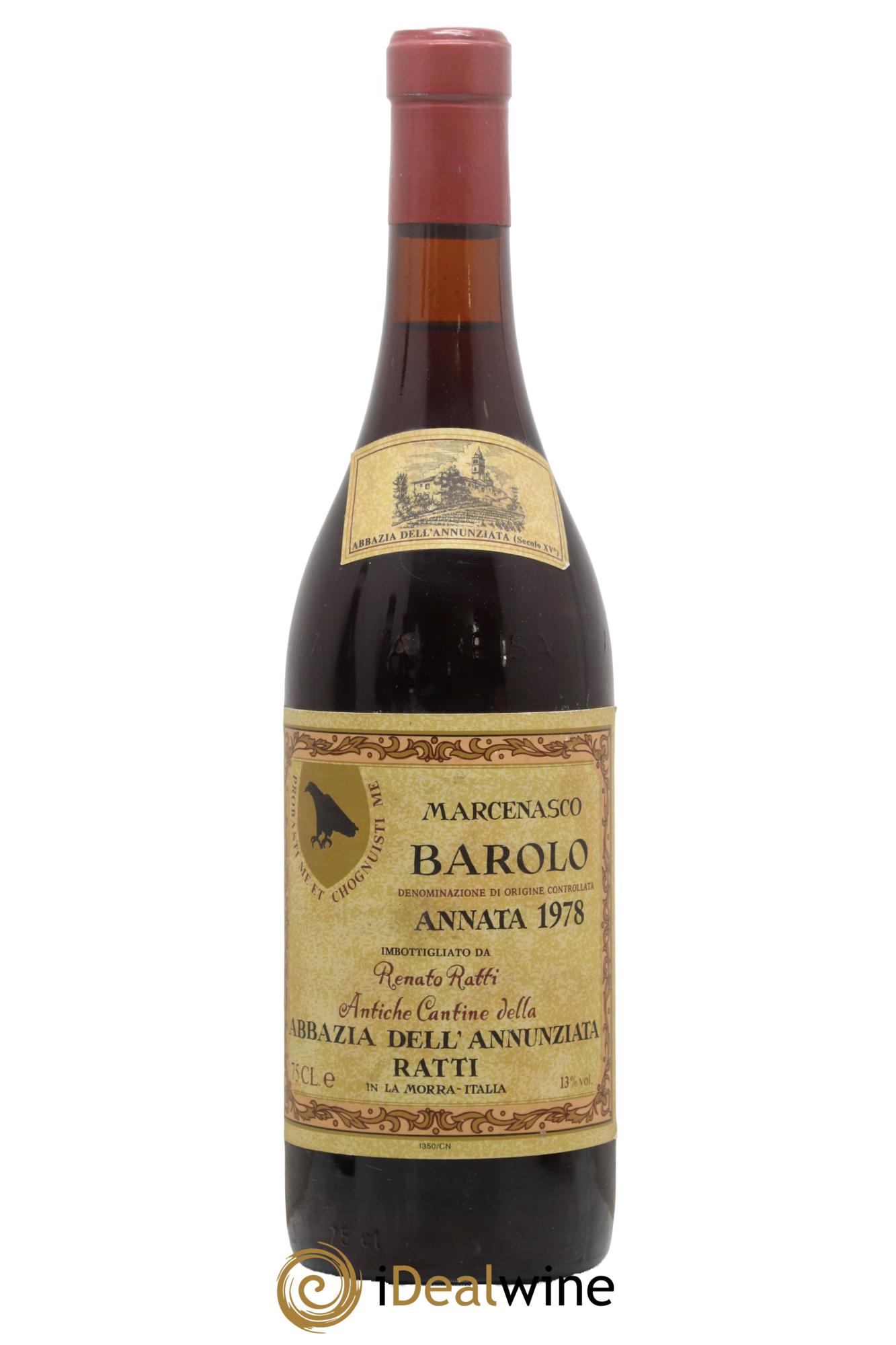 Barolo DOCG Marcenasco Renato Ratti 1978 - Lot of 1 bottle - 0
