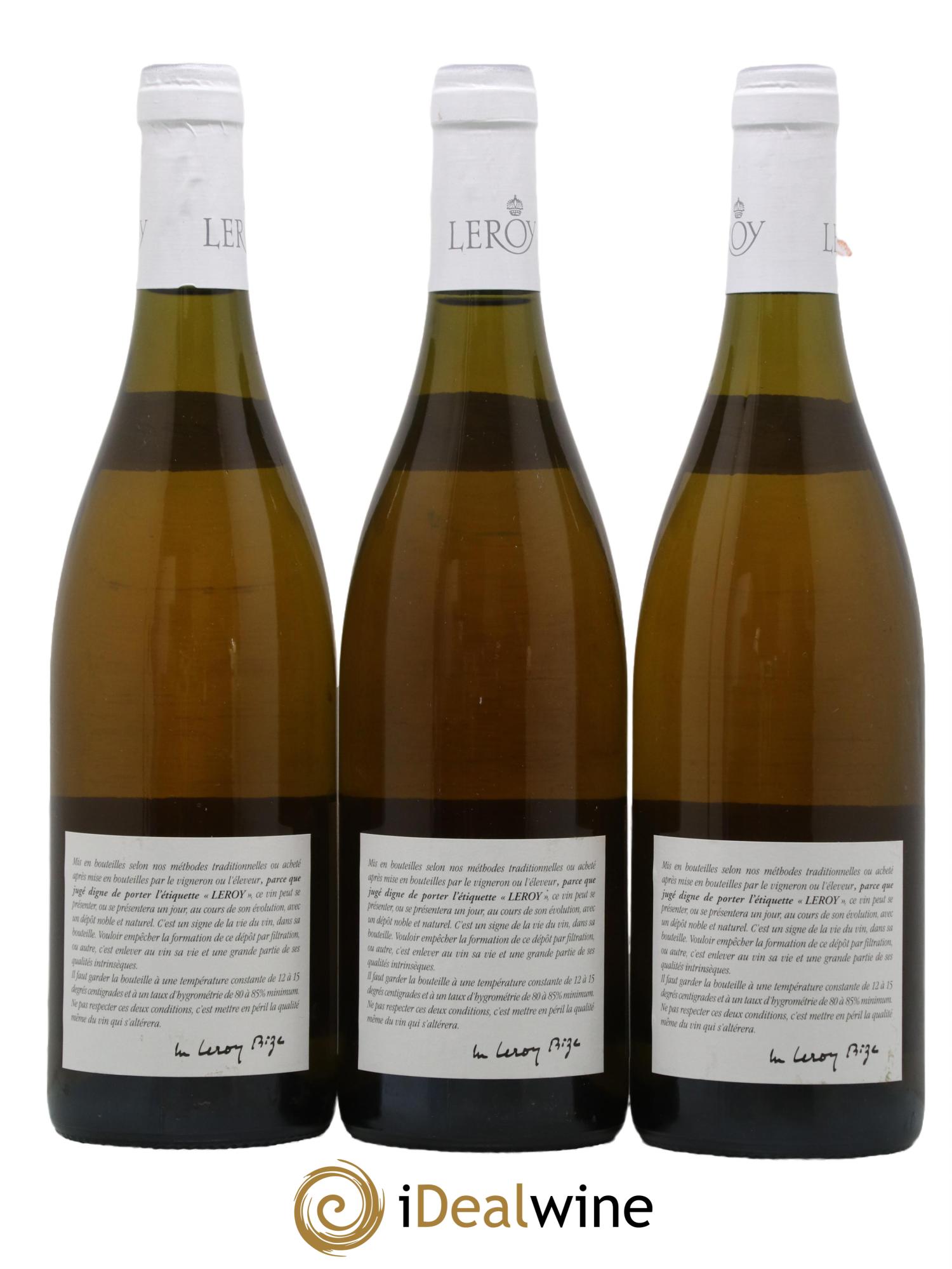 Chassagne-Montrachet 1er Cru Morgeot Leroy SA 1995 - Lot de 3 bouteilles - 1