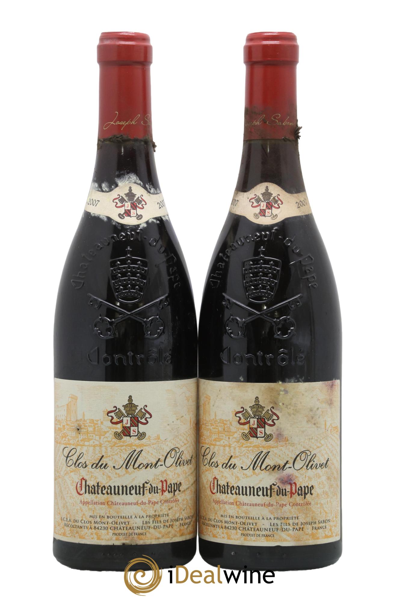 Châteauneuf-du-Pape Clos du Mont-Olivet 2007 - Posten von 2 Flaschen - 0