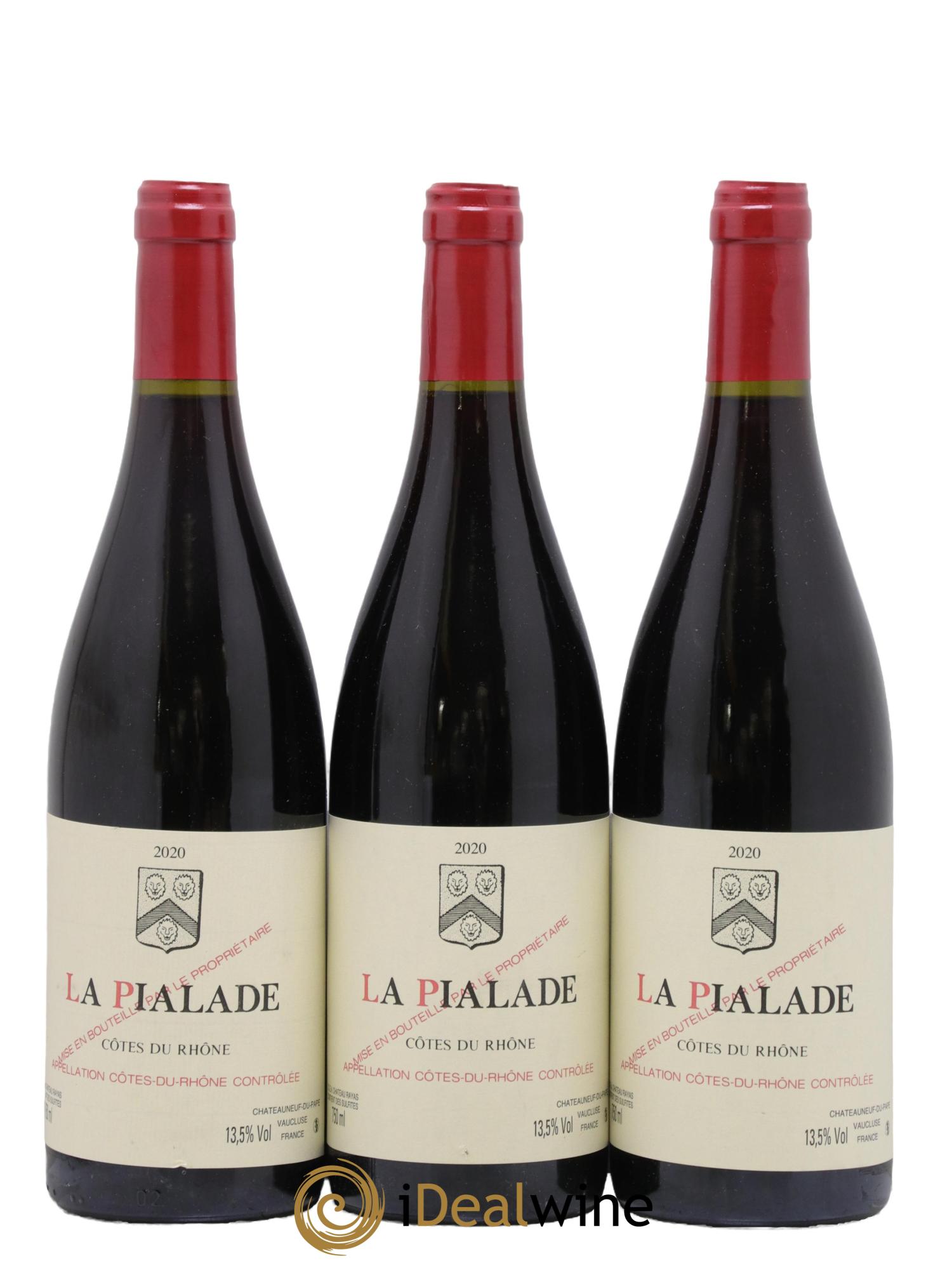 Côtes-du-Rhône La Pialade Emmanuel Reynaud 2020 - Lot de 3 bouteilles - 0