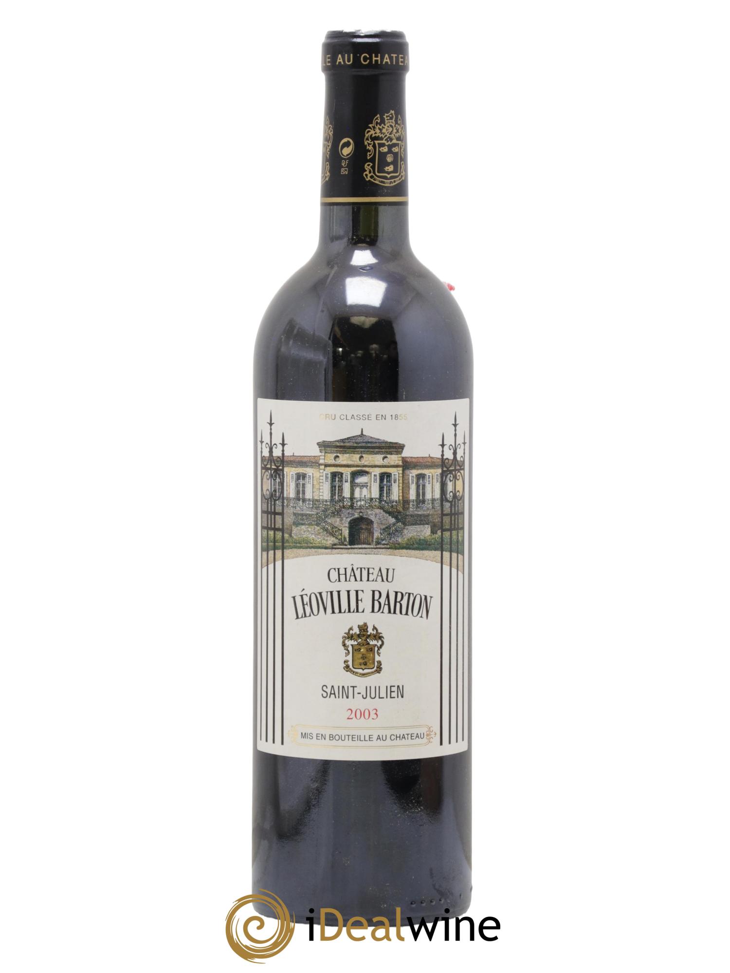 Château Léoville Barton 2ème Grand Cru Classé 2003 - Lot of 1 bottle - 0