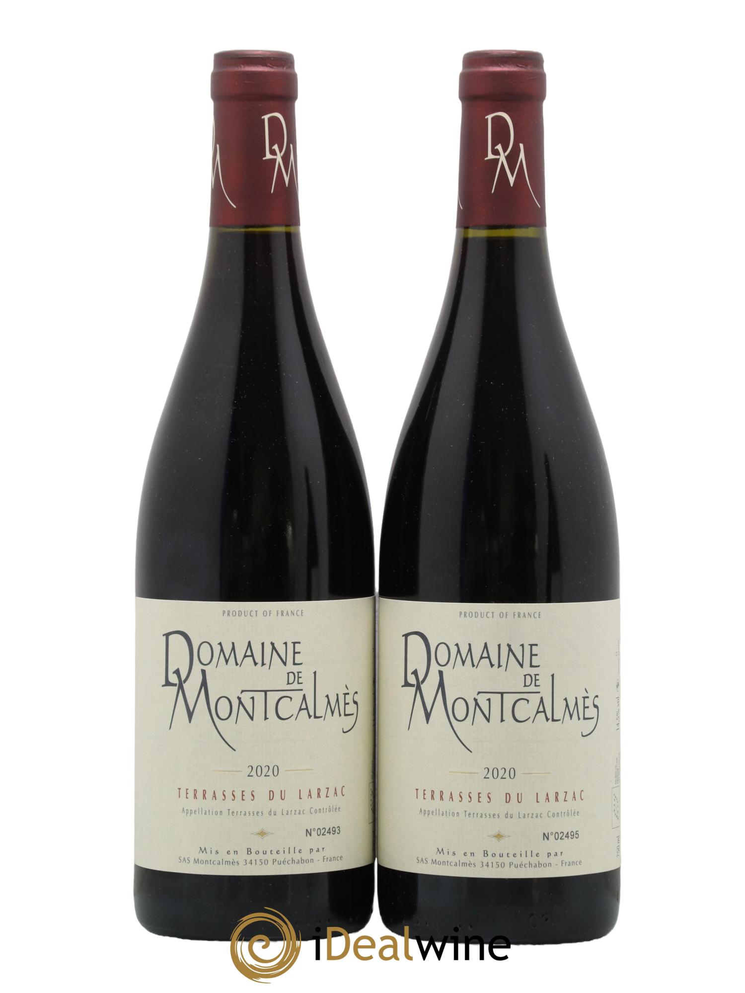Terrasses du Larzac Domaine de Montcalmès Frédéric Pourtalié 2020 - Lot de 2 bouteilles - 0