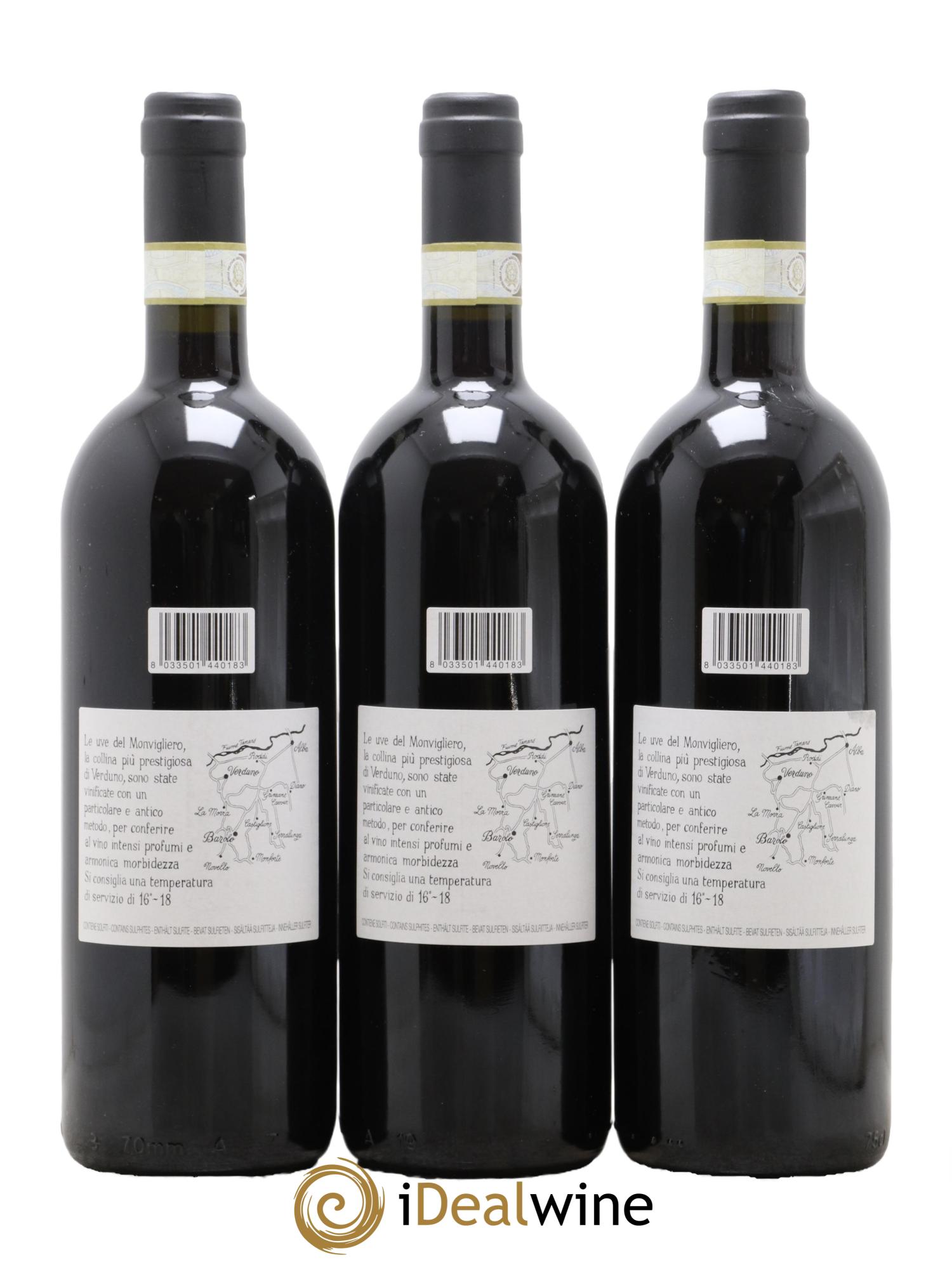 Barolo DOCG Monvigliero Comm. Giovan Battista Burlotto 2015 - Lot de 3 bouteilles - 1