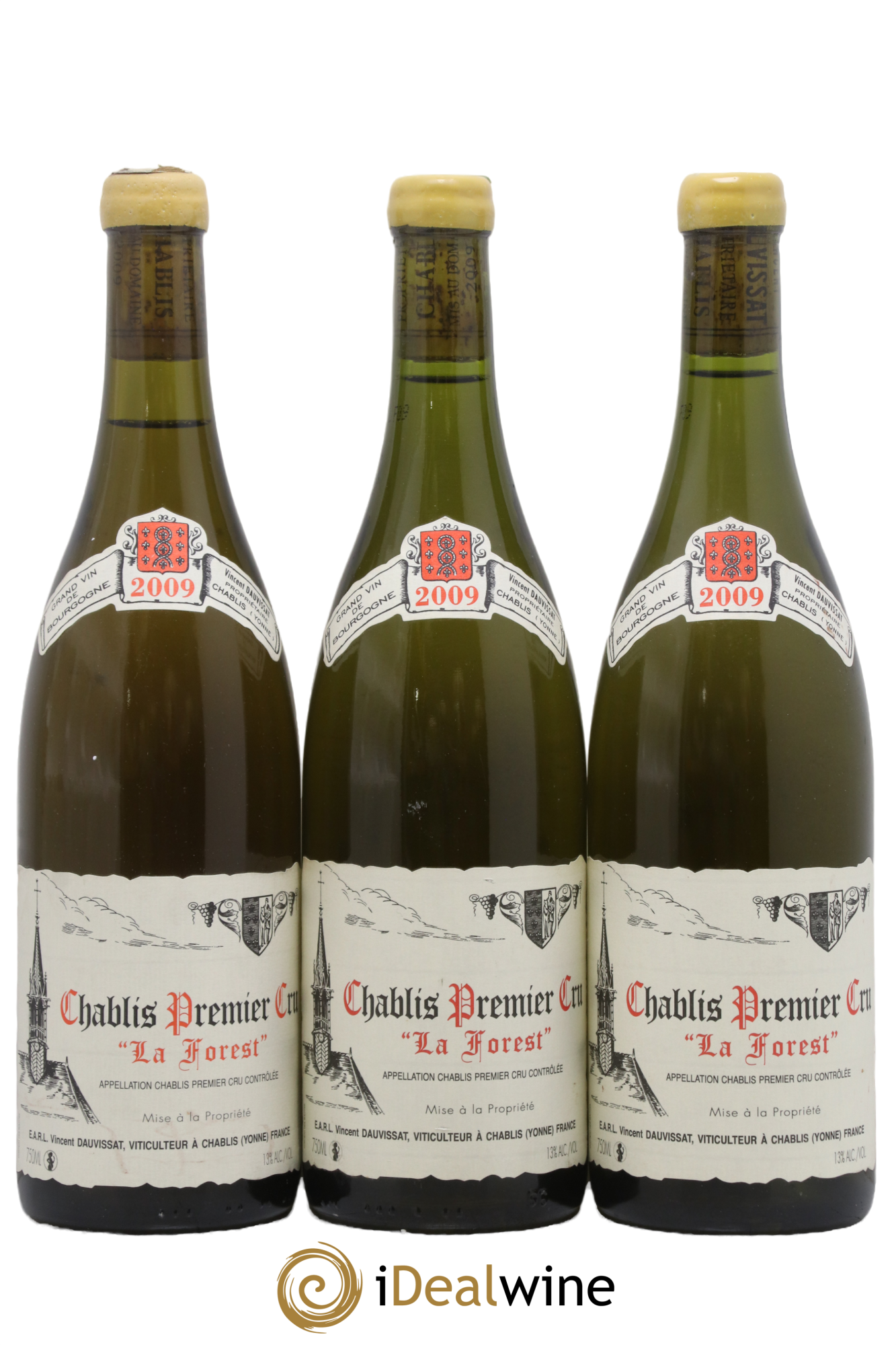 Chablis 1er Cru La Forest Vincent Dauvissat (Domaine) 2009 - Lotto di 3 bottiglie - 0
