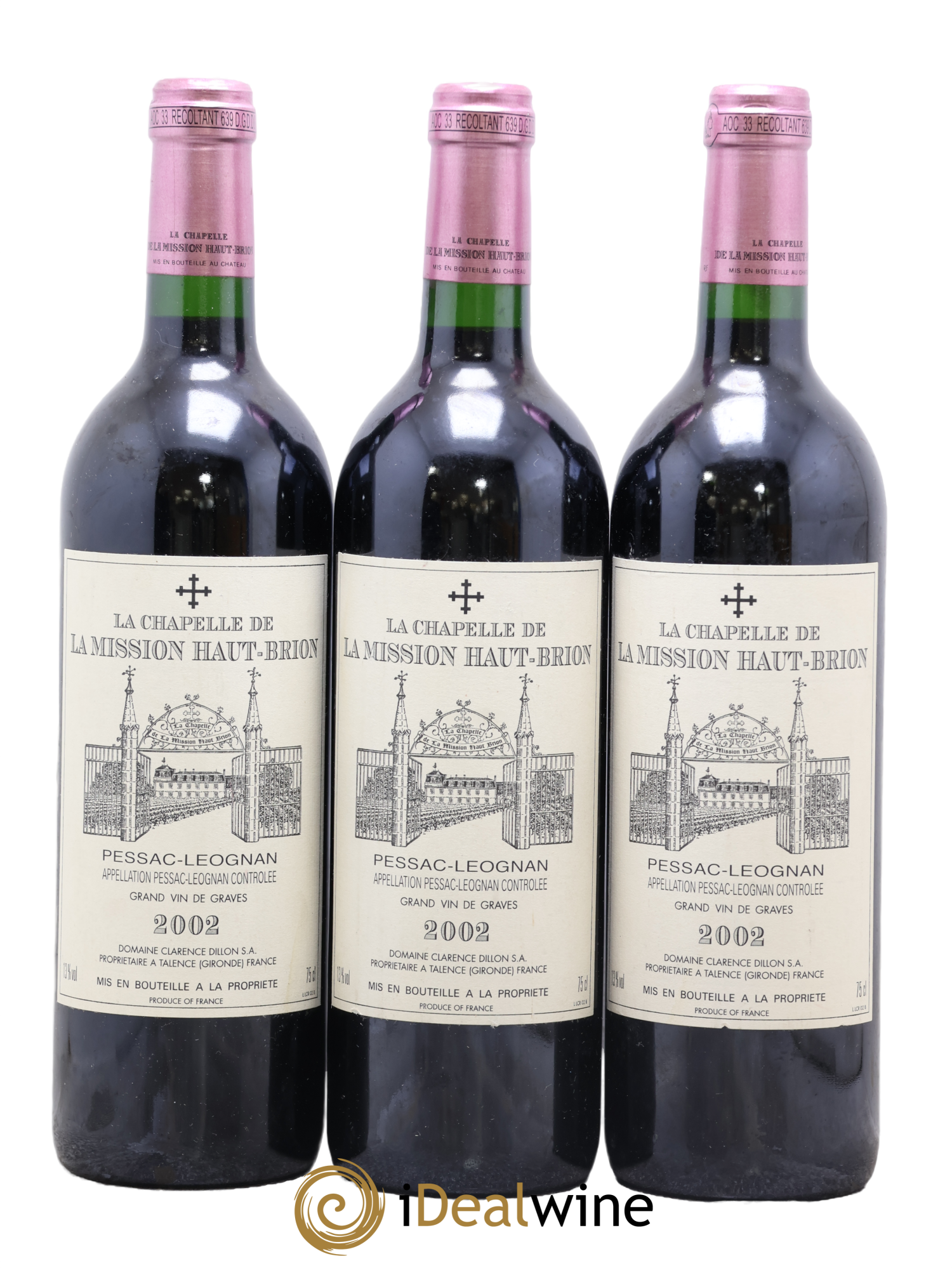 La Chapelle de La Mission Haut-Brion Second Vin 2002 - Lotto di 3 bottiglie - 0