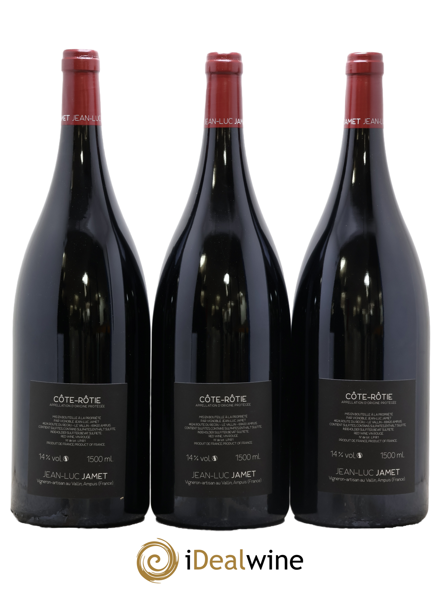 Côte-Rôtie Pirate Jean-Luc Jamet (Domaine) 2019 - Lot of 3 magnums - 1