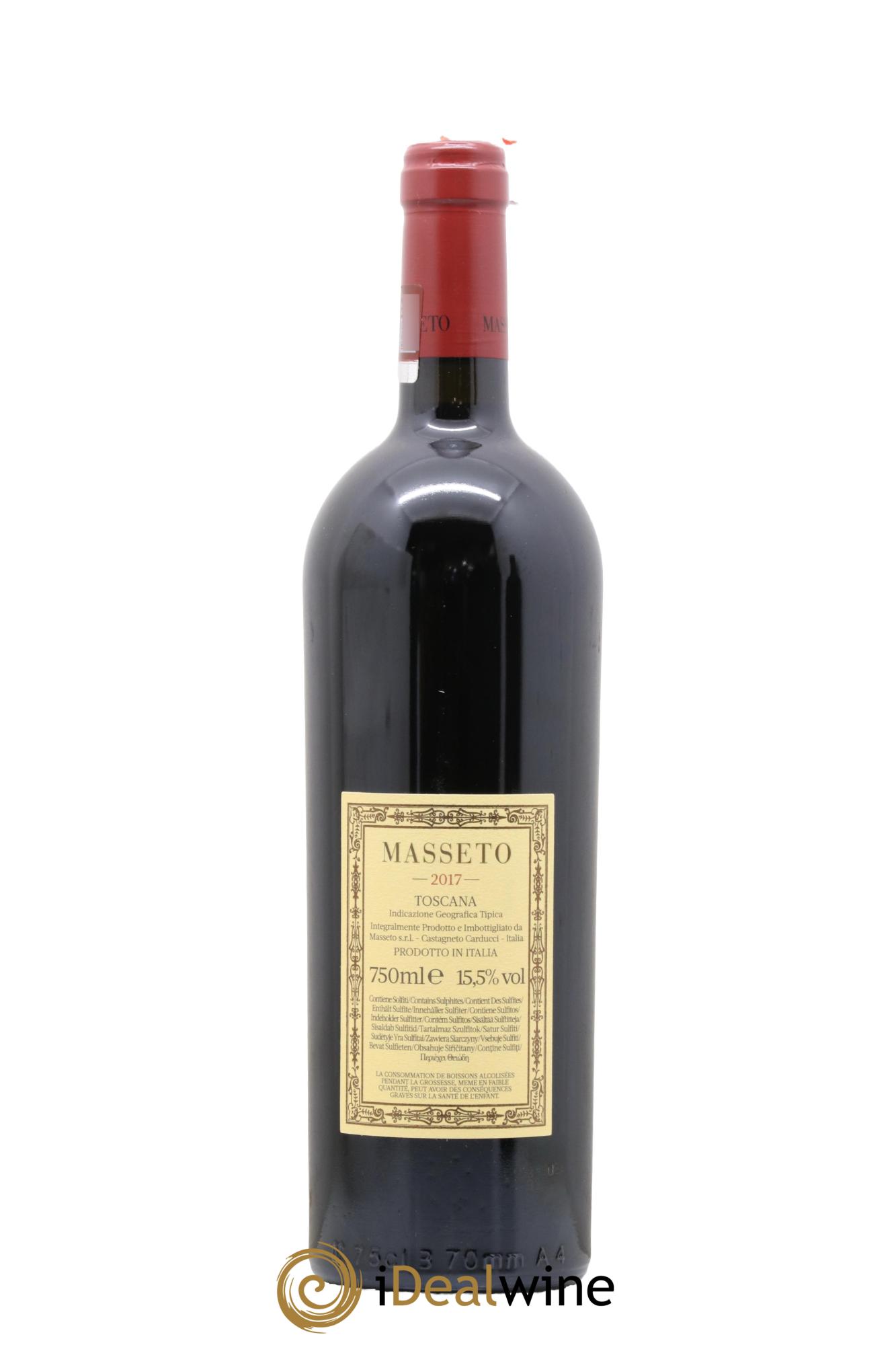 Toscana IGT Tenuta Dell'Ornellaia Masseto Frescobaldi 2017 - Lot de 1 bouteille - 1