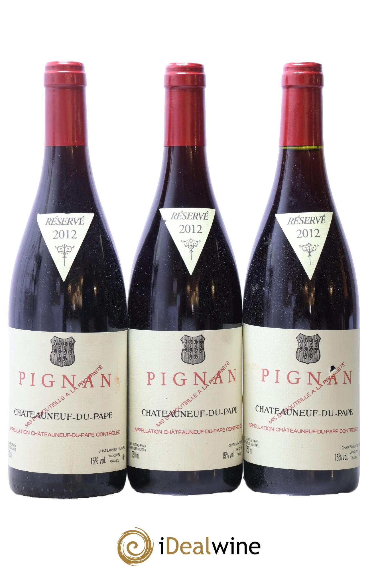 Châteauneuf-du-Pape Pignan Emmanuel Reynaud 2012 - Posten von 3 Flaschen - 0