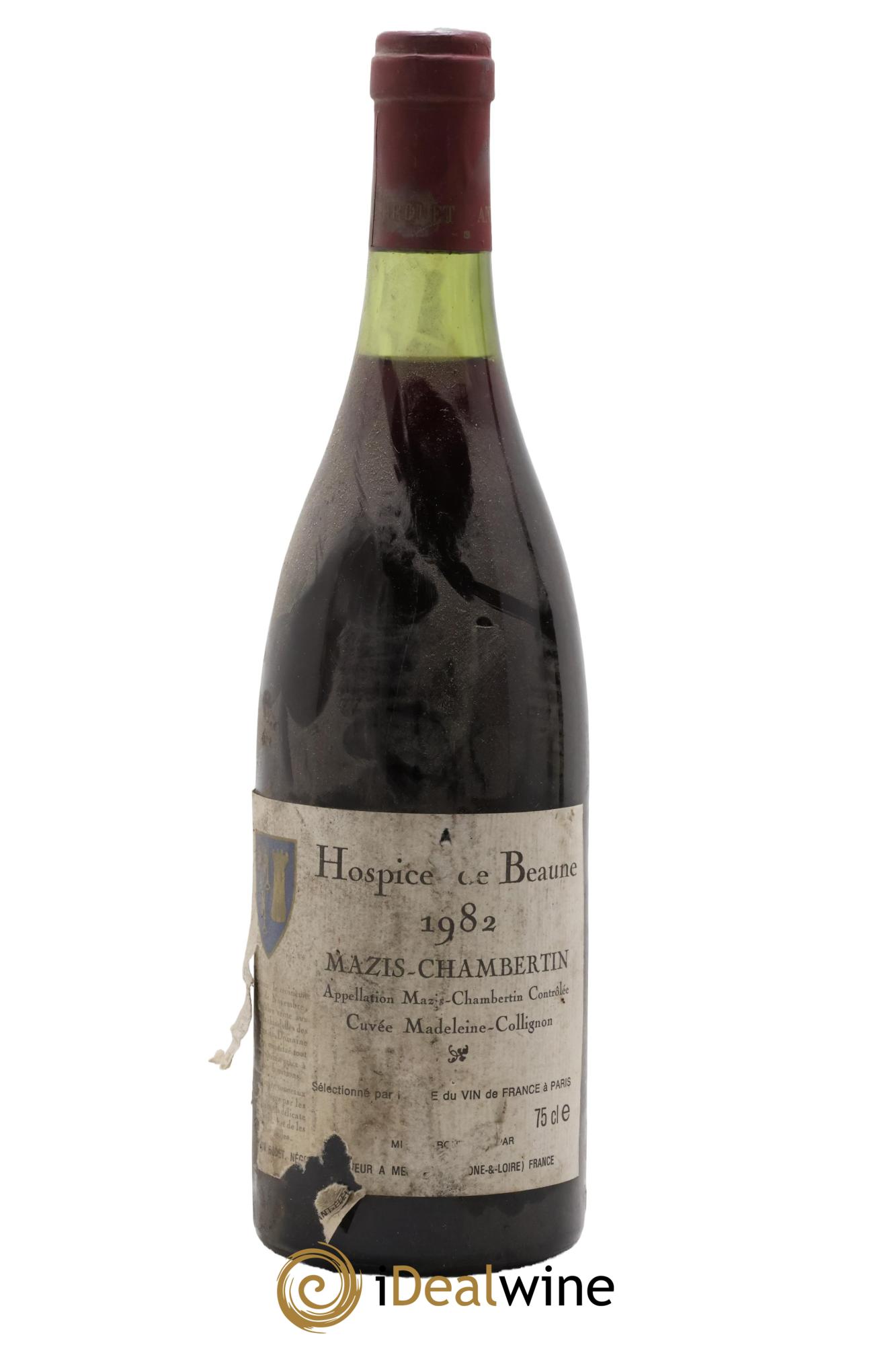 Mazis-Chambertin Grand Cru Cuvée Madeleine Collignon Hospices de Beaune 1982 - Lot of 1 bottle - 0