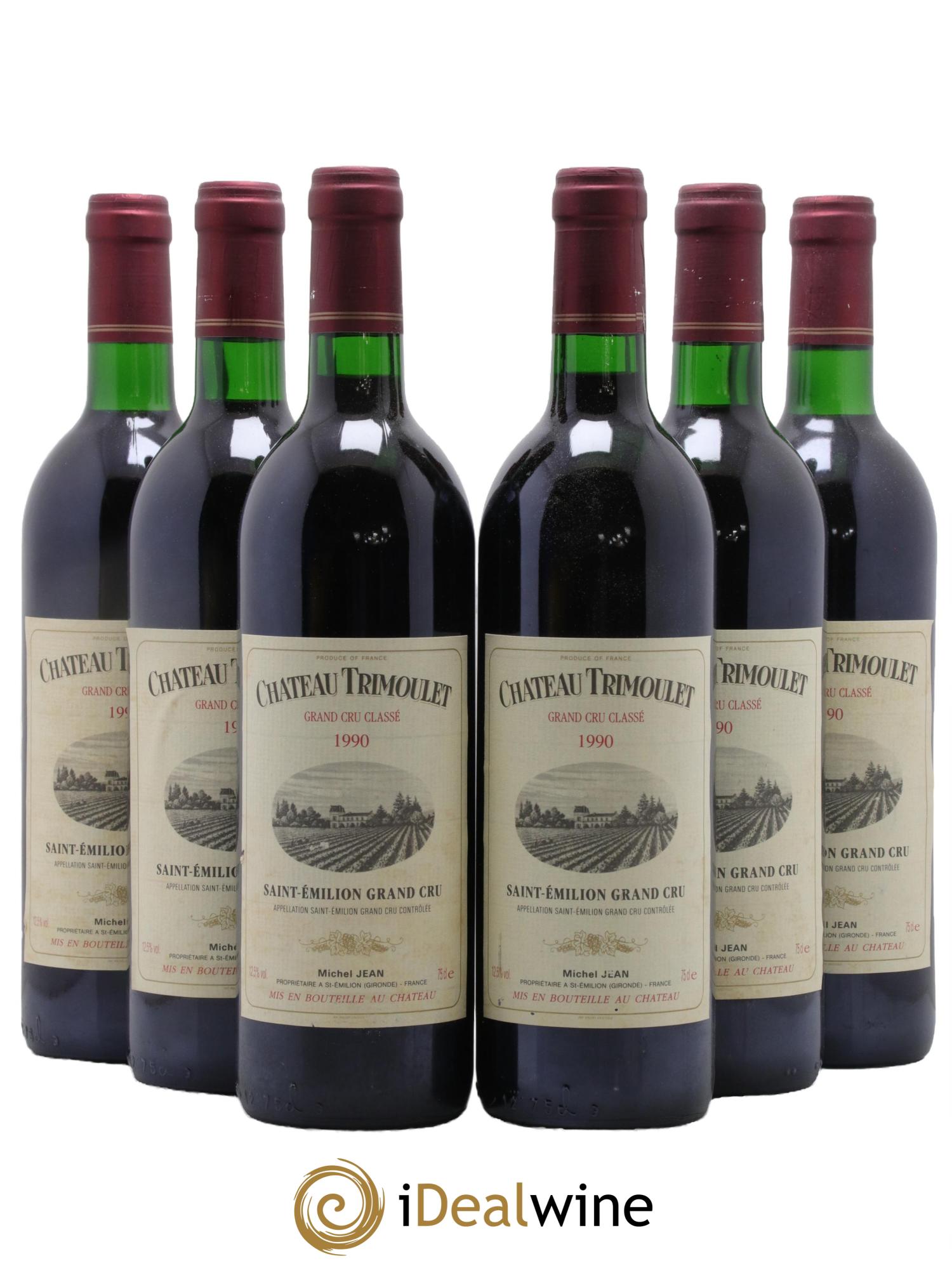 Château Trimoulet 1990 - Lot de 6 bouteilles - 0