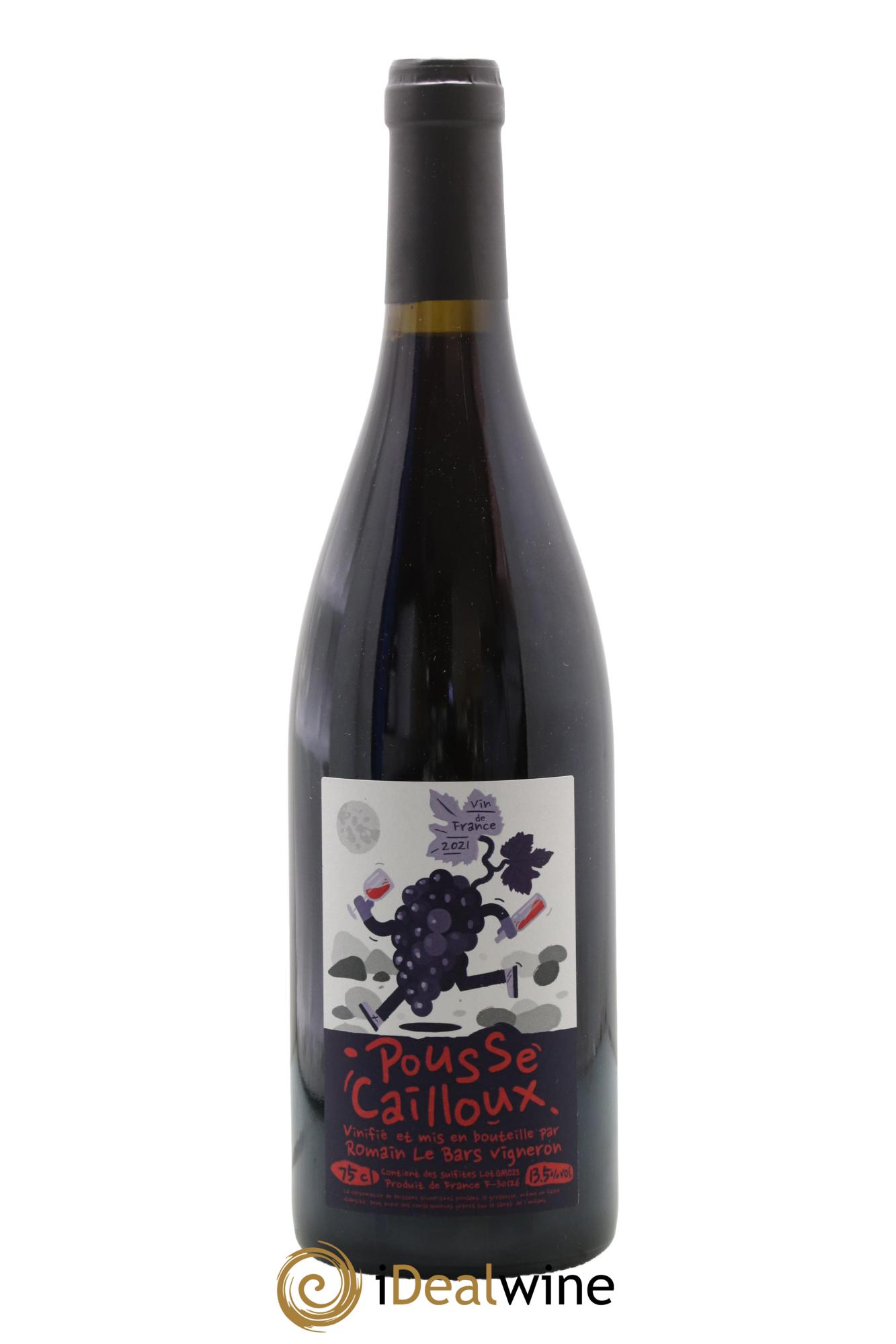 Vin de France Pousse Cailloux Romain Le Bars 2021 - Lot de 1 bouteille - 0