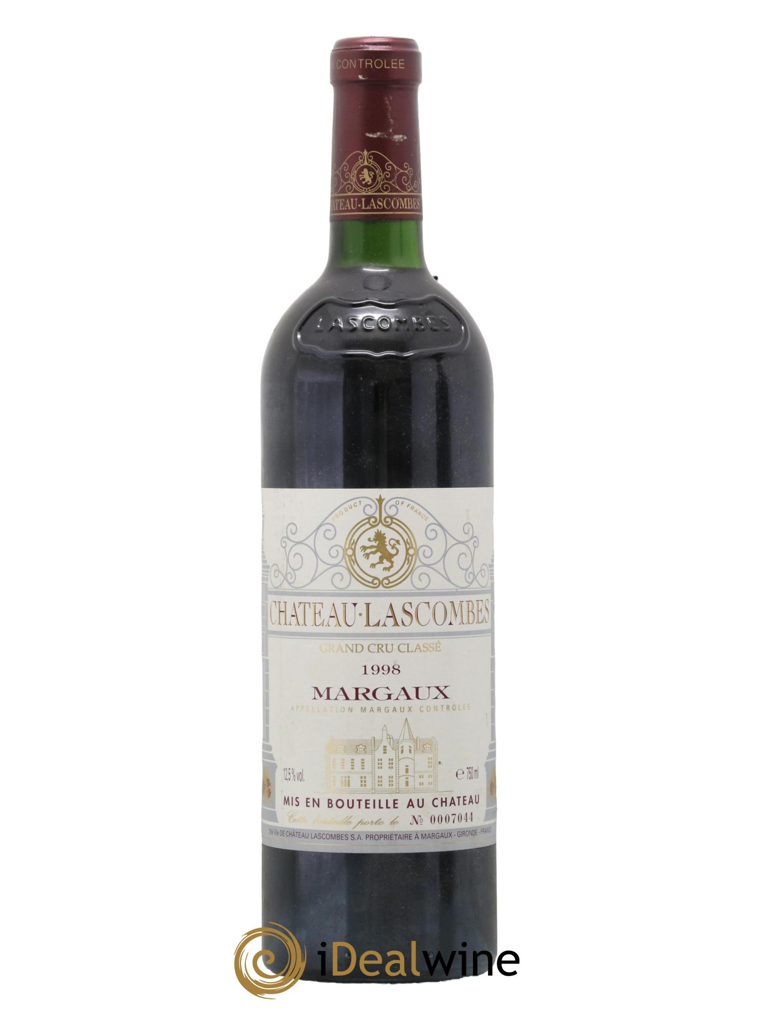 Château Lascombes 2ème Grand Cru Classé 1998 - Lot de 1 bouteille - 0